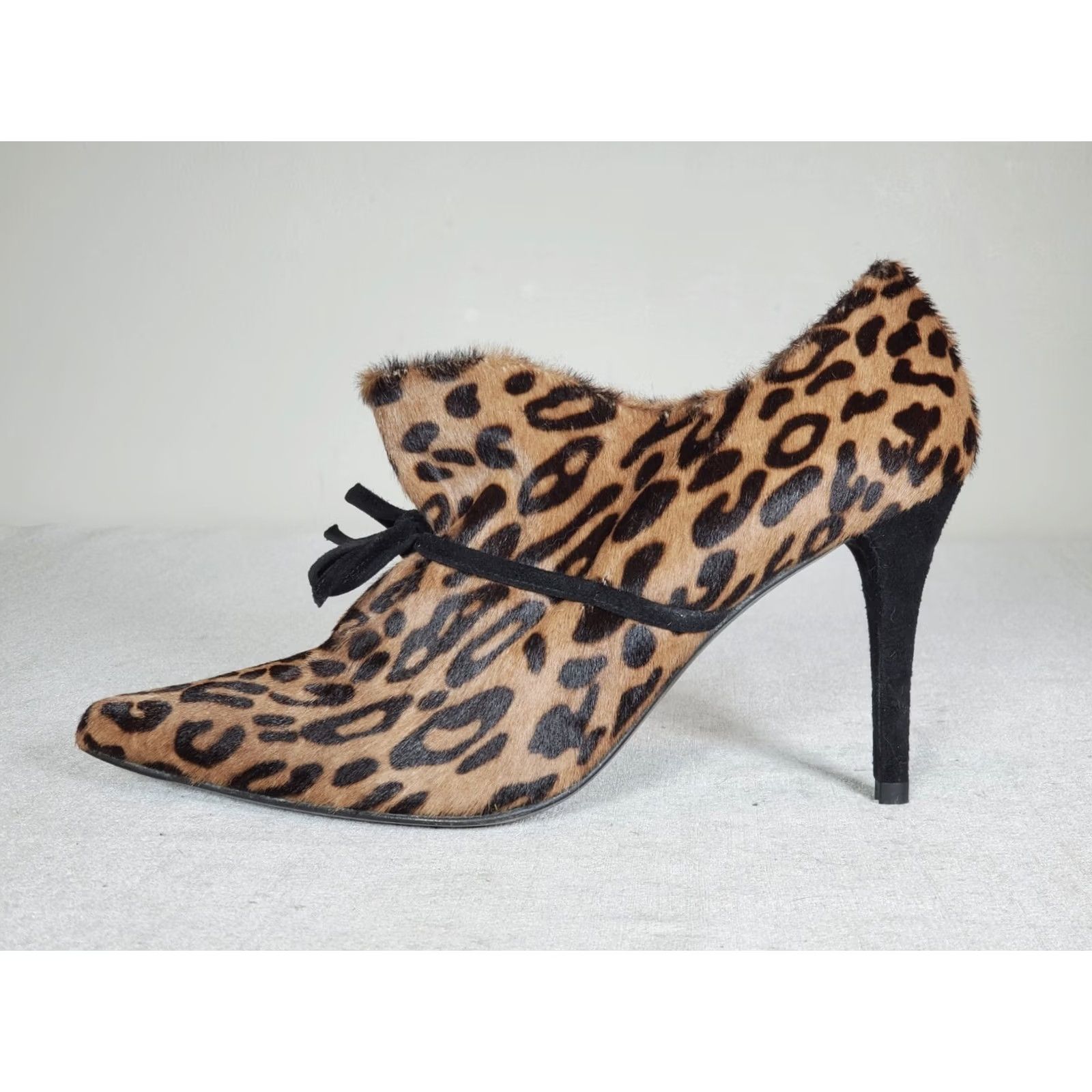 Stuart Weitzman Stuart Weitzman Aok Booties Leopard Serval Hair Suede Heel Women's US 7.5 M Boots Leopard Hair Suede Heel Women 7.5 M Size US 8 / IT 38 - 5 Thumbnail