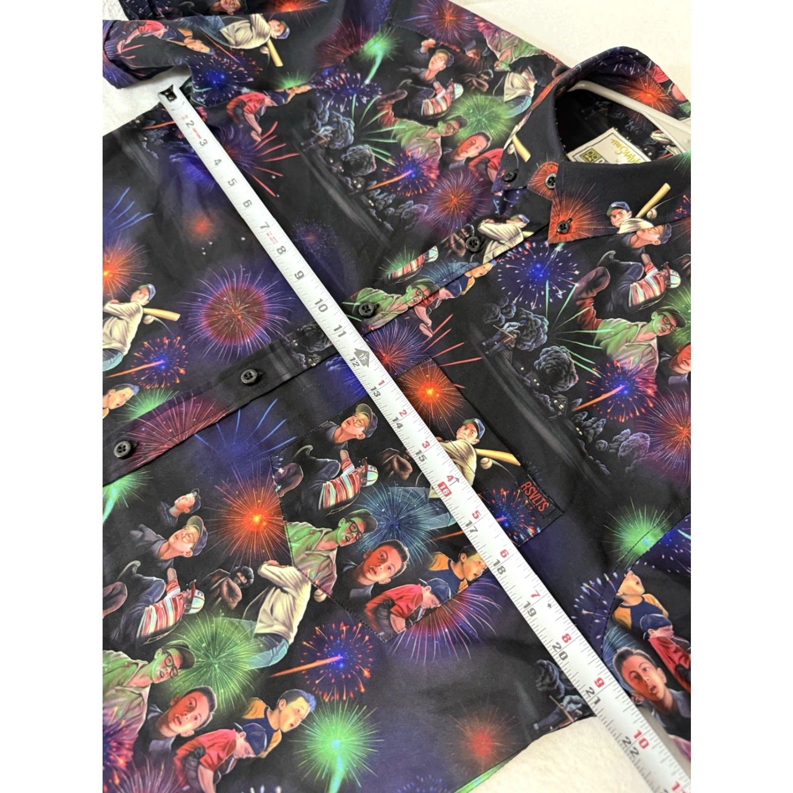 Vintage RSVLTS The Sandlot Shirt Mens M Nightgame Fireworks Button Up Short Sleeve Size US M / EU 48-50 / 2 - 5 Thumbnail