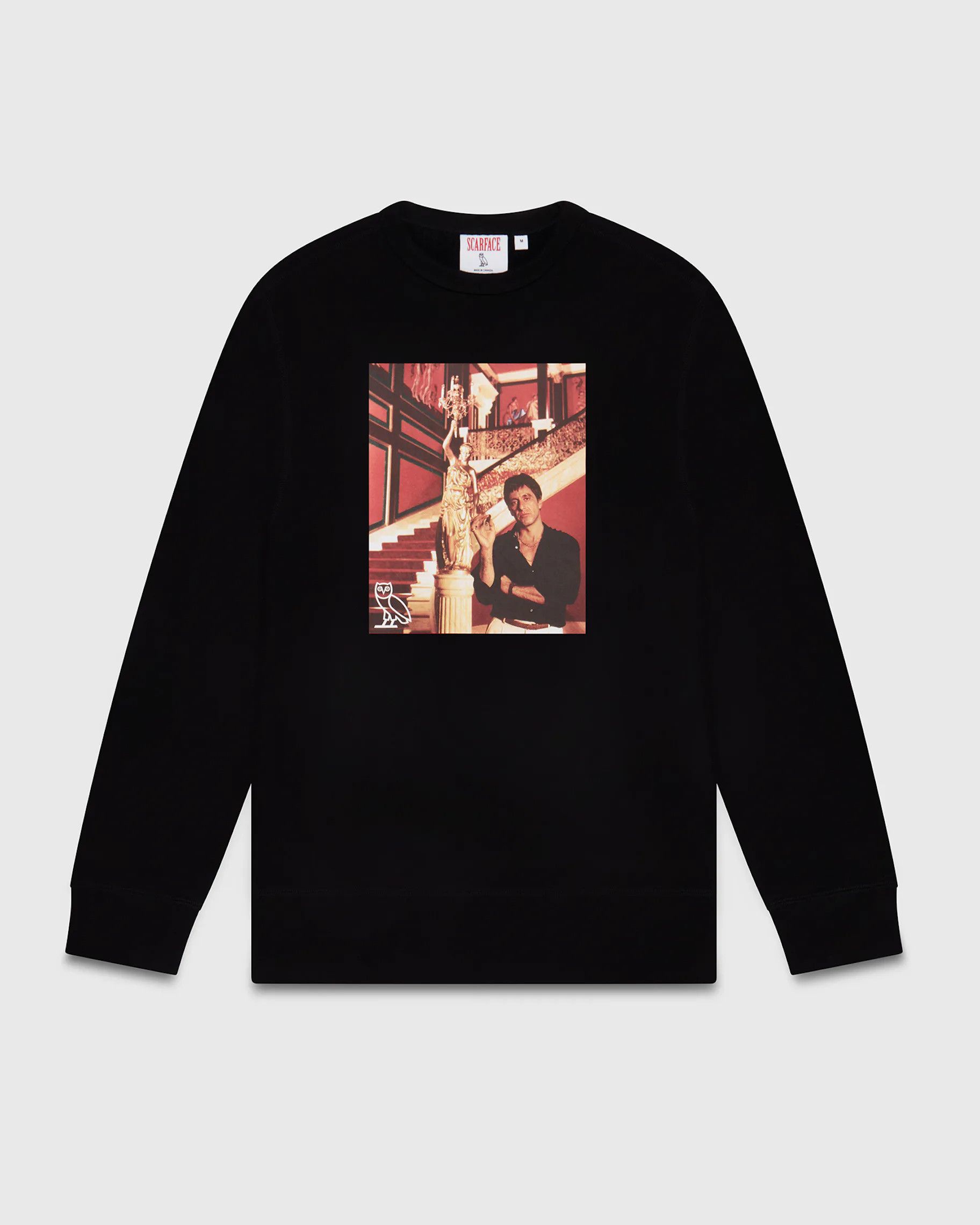 OVO X SCARFACE BLACK CREWNECK