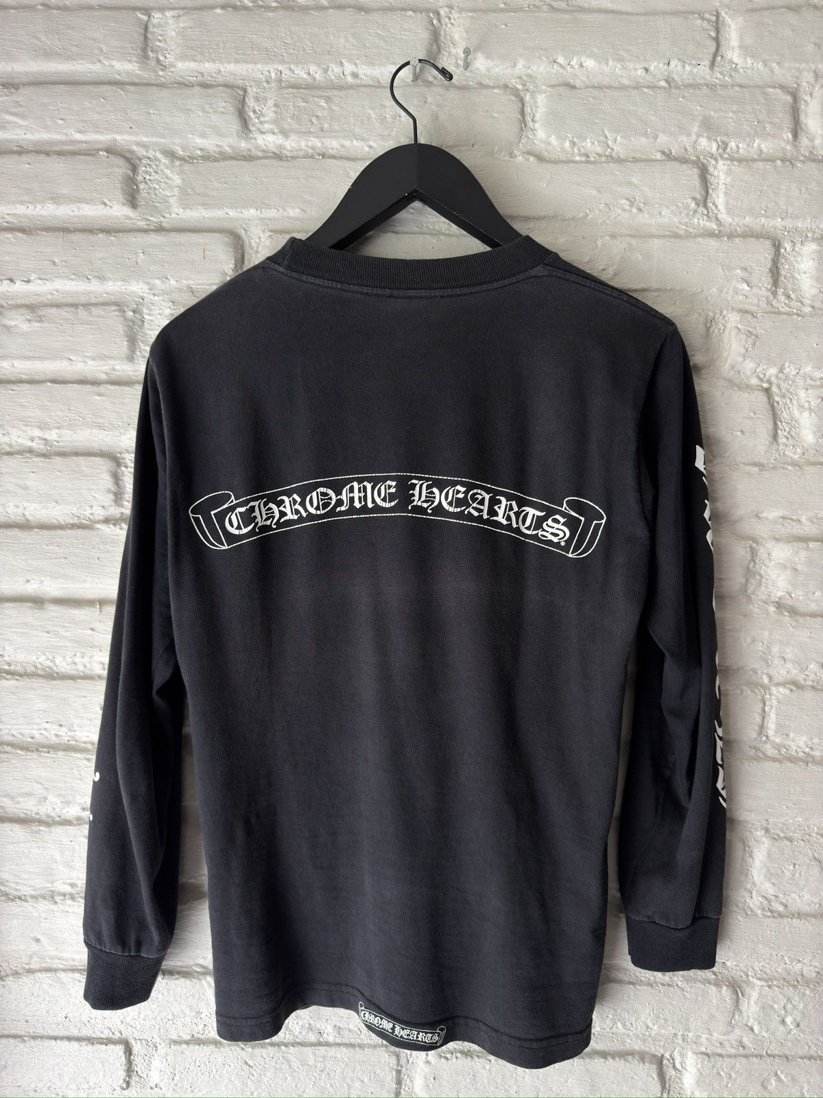Chrome Hearts Chrome Hearts Scroll Logo Longsleeve Size US S / EU 44-46 / 1 - 9 Thumbnail