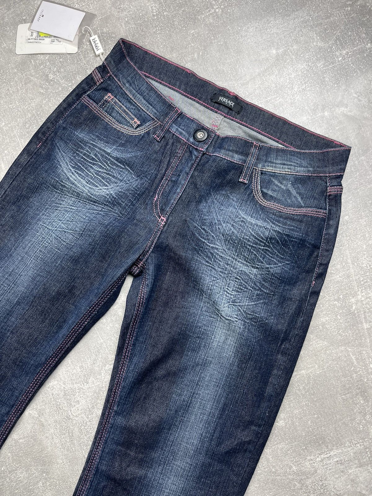 Versace Versace Sport Archive Faded Flared Stretch Jeans Size 30" / US 8 / IT 44 - 6 Thumbnail