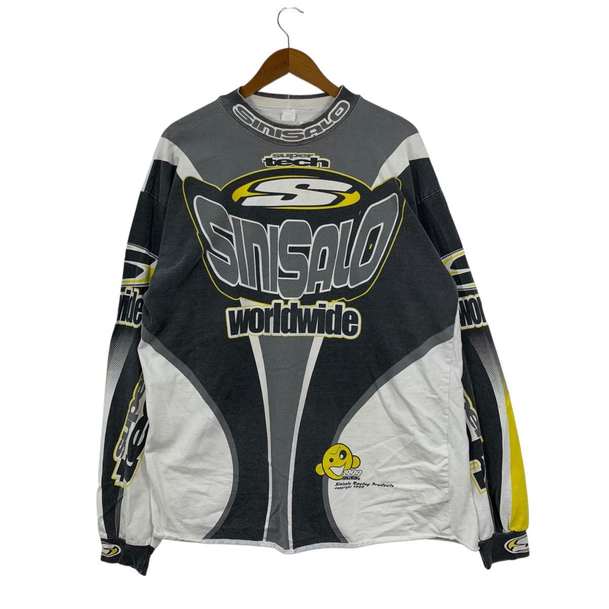 Vintage Vintage 90s SINISALO RACING WORLDWIDE 1999 Motocross Shirt Size US XXL / EU 58 / 5 - 1 Thumbnail