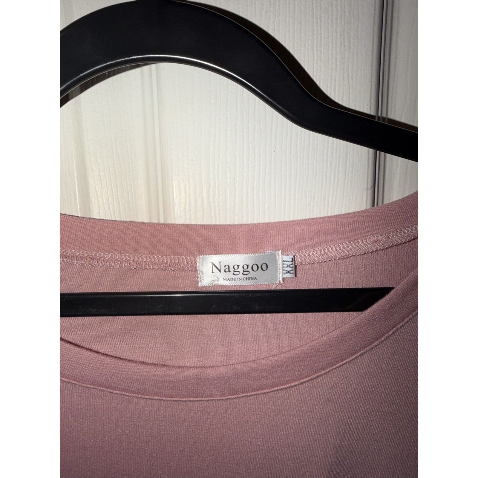 Other Naggoo Women Long Tshirt Dress XXL Salmon Pink Stretch Size XXL / US 16-18 / IT 52-54 - 3 Thumbnail