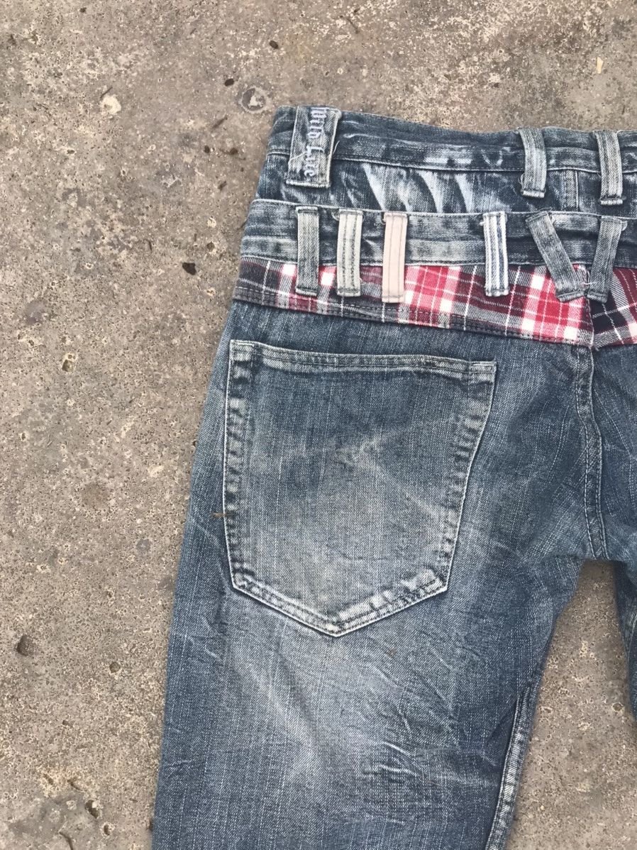 Japanese Brand Wild Life Skull Double Waist Carpenter Cropped Jeans Size US 34 / EU 50 - 10 Thumbnail