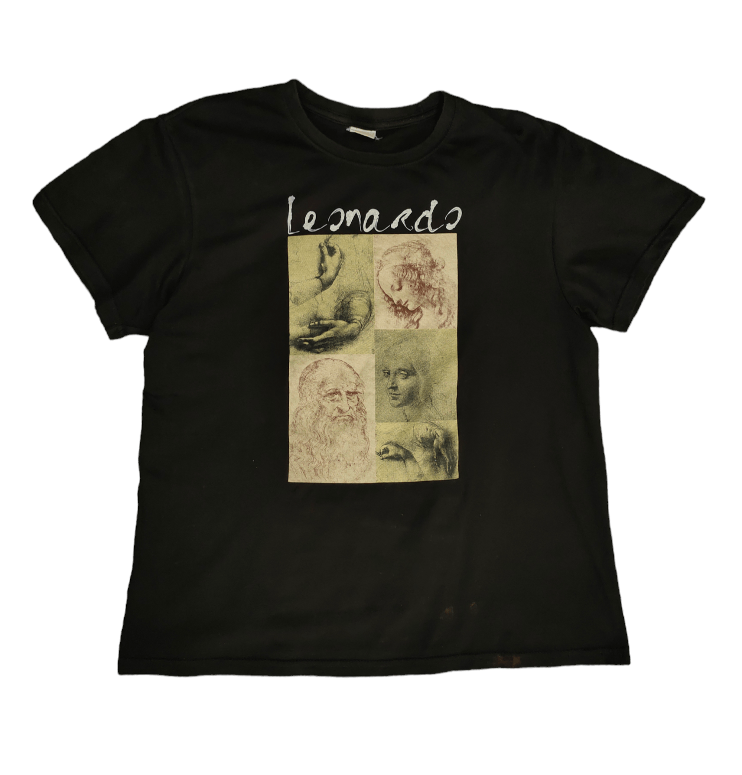 Vintage Vintage Leonardo da Vinci Artwork T-Shirt Size US L / EU 52-54 / 3 - 3 Thumbnail