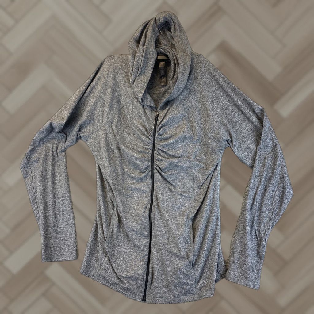 Vintage RBX Live Life Active Hoodie Womens XL Gray Pullover Hooded Pockets Striped Size XL / US 12-14 / IT 48-50 - 1 Thumbnail
