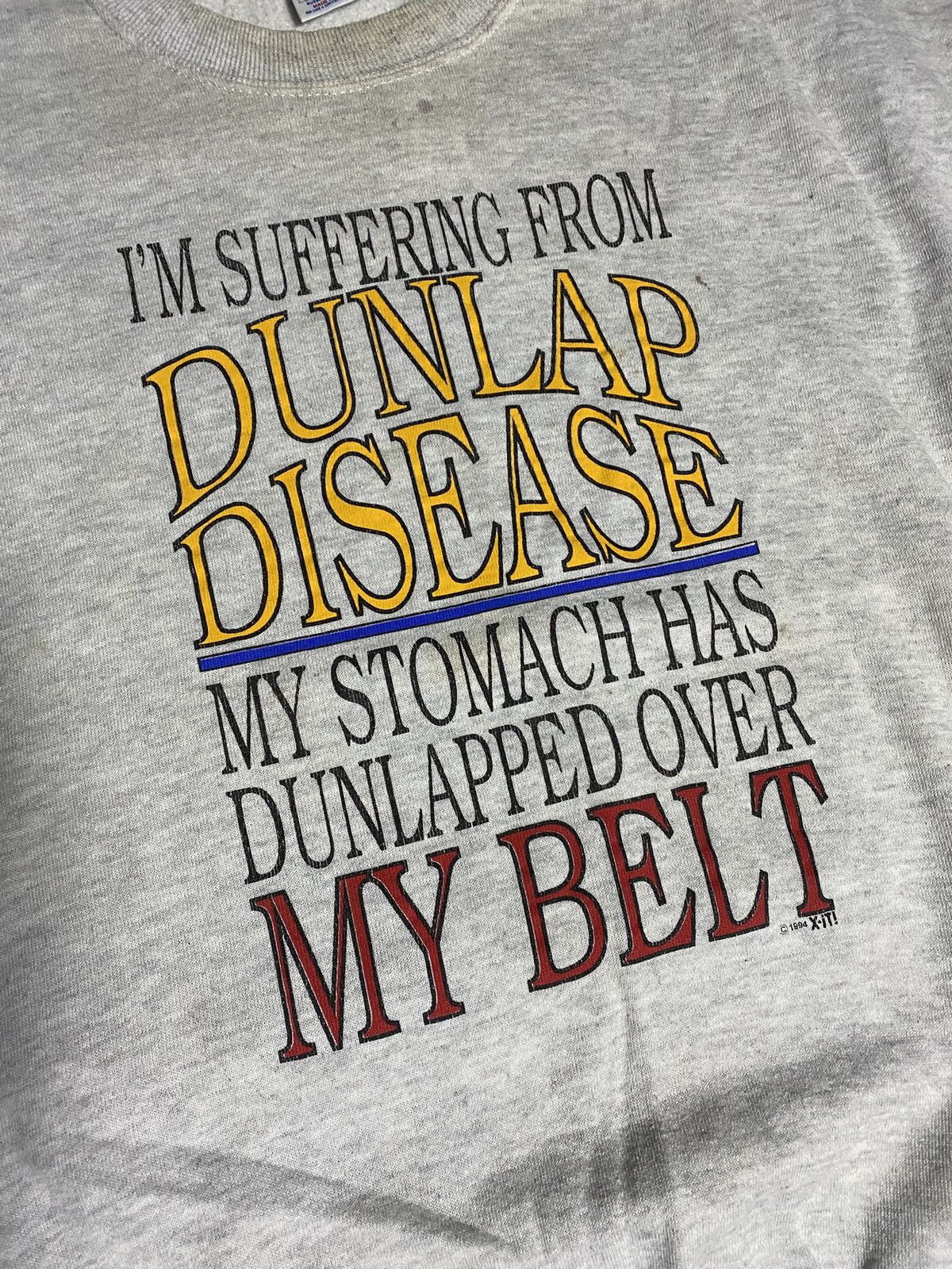 Jerzees × Vintage Vintage Jerzees 1994 “Dunlap” Joke Sweatshirt Size US XL / EU 56 / 4 - 2 Thumbnail