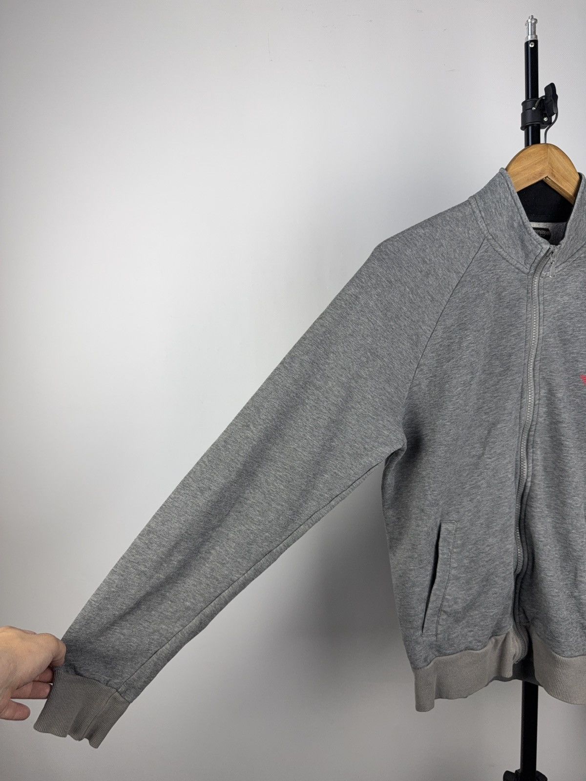 Emporio Armani 00s Designer Emporio Armani Zip Sweatshirt Grey Logo Basic Size US S / EU 44-46 / 1 - 6 Thumbnail