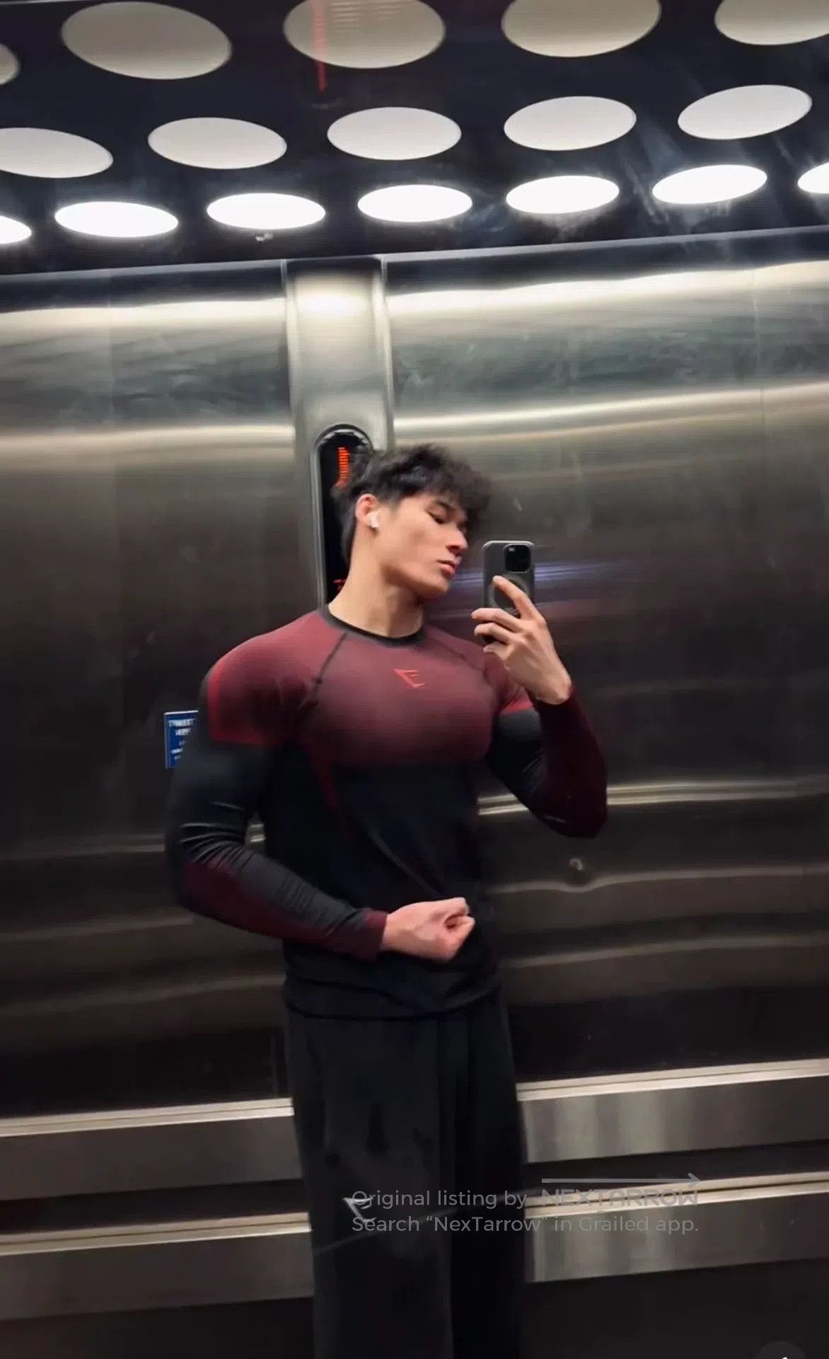 Gymshark Gymshark Onyx V5 5.0 Black/Red T-Shirt David Laid (M