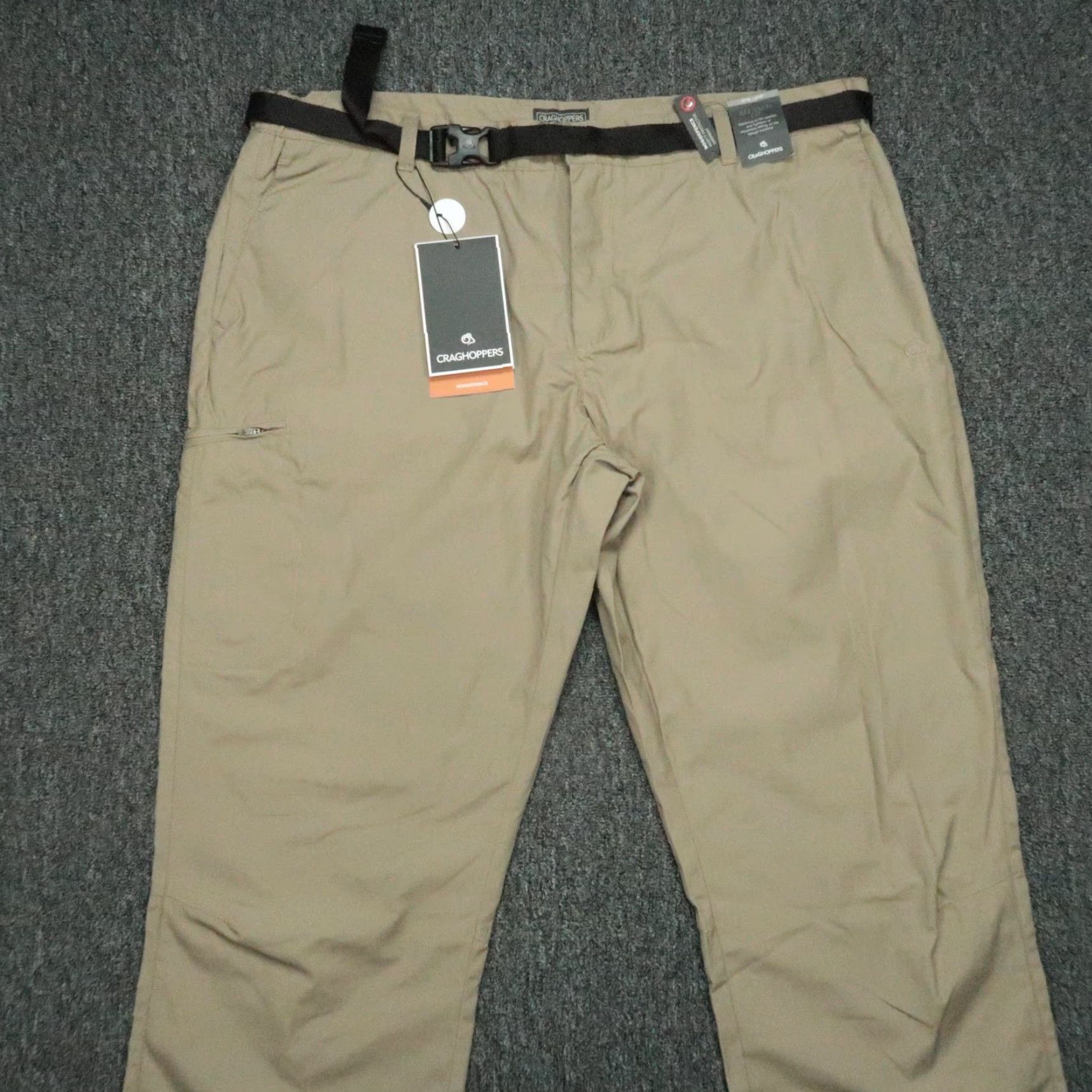 Vintage Craghoppers Pants Men Tan 42 Long Boulder Trouser Relaxed Fit Chino Hiking Outdoor NWT Size US 42 / EU 58 - 2 Thumbnail