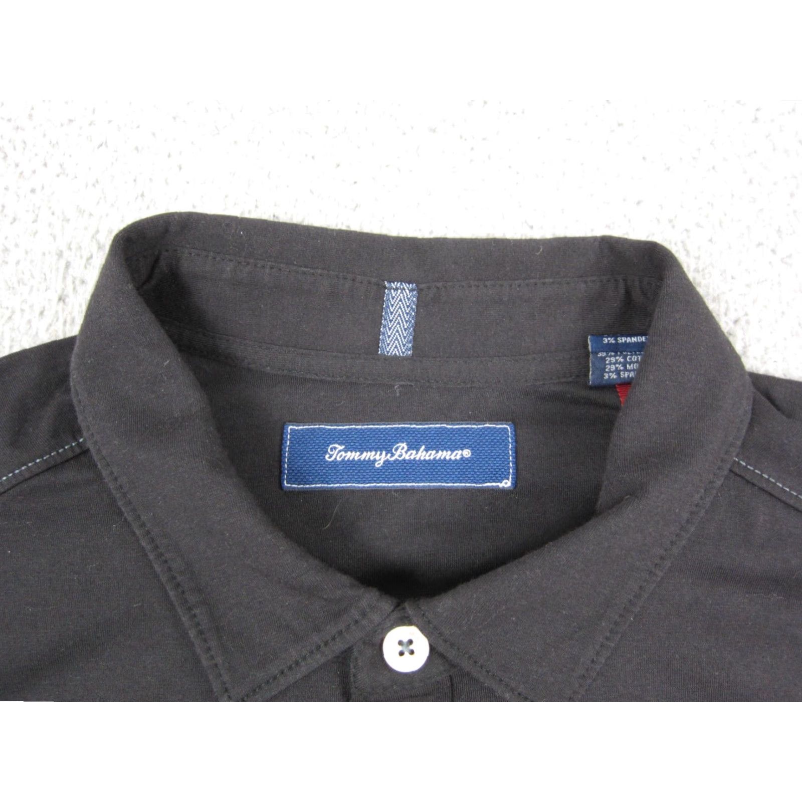 Tommy Bahama Tommy Bahama Polo Shirt Adult Large Black Modal Spandex Casual Summer Golfing Size US L / EU 52-54 / 3 - 4 Thumbnail
