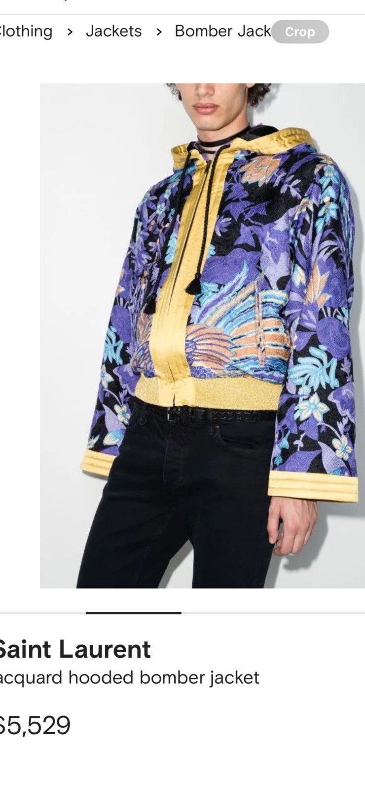 Saint Laurent Paris Saint Laurent mens Kimono jacket. 54/44. $5900 Size US L / EU 52-54 / 3 - 1 Thumbnail