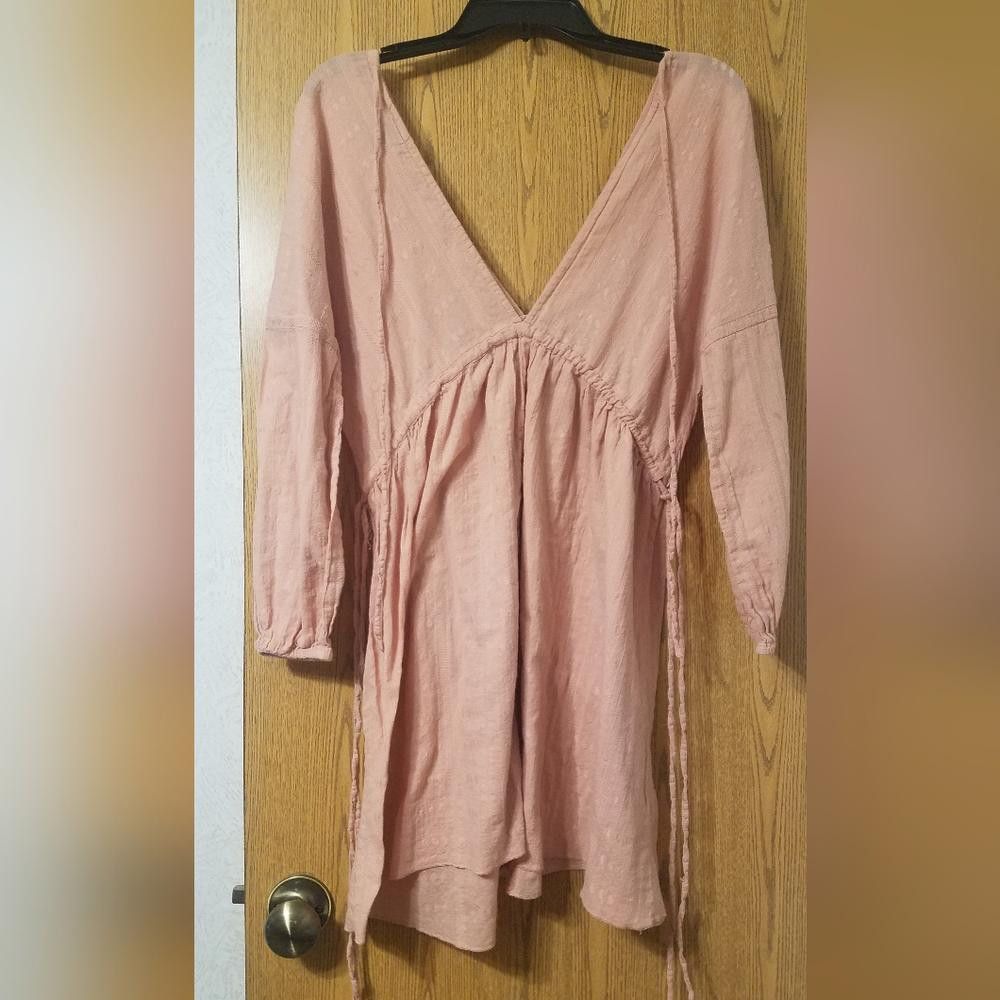 Asos Asos Pink V-Neck Dress Size 6 Size M / US 6-8 / IT 42-44 - 2 Thumbnail