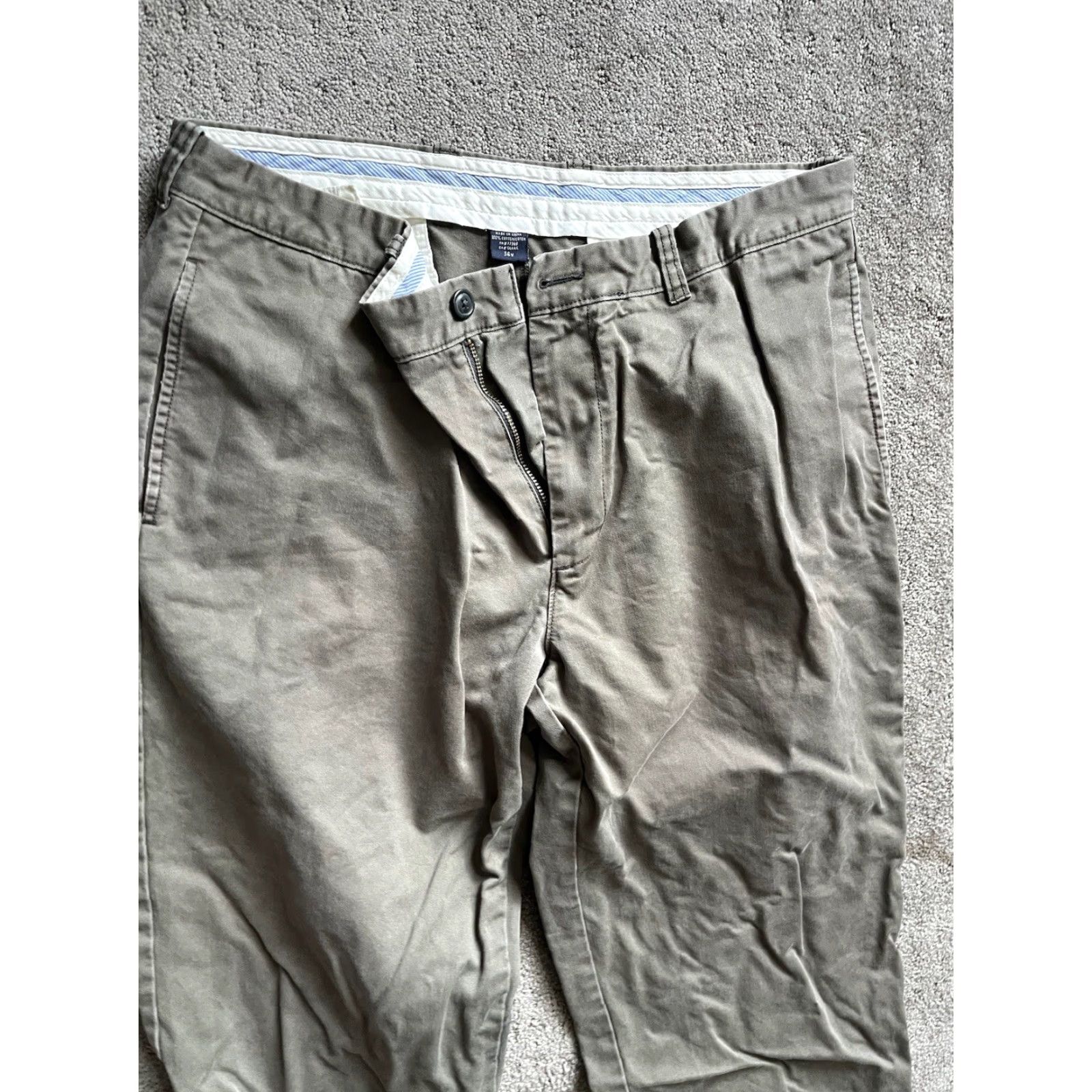 J.Crew J.Crew Essential Chino Pants Mens Regular Fit Cotton Green 36x27 Straight Size US 36 / EU 52 - 2 Thumbnail