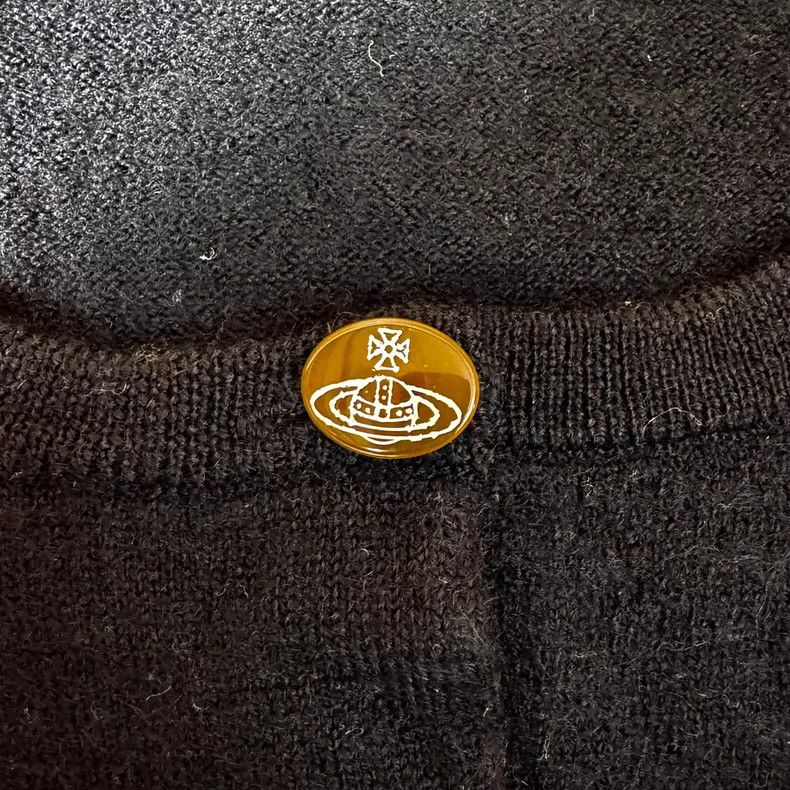 Vivienne Westwood Vivienne Westwood A black wool knit cardigan Size M / US 6-8 / IT 42-44 - 4 Thumbnail