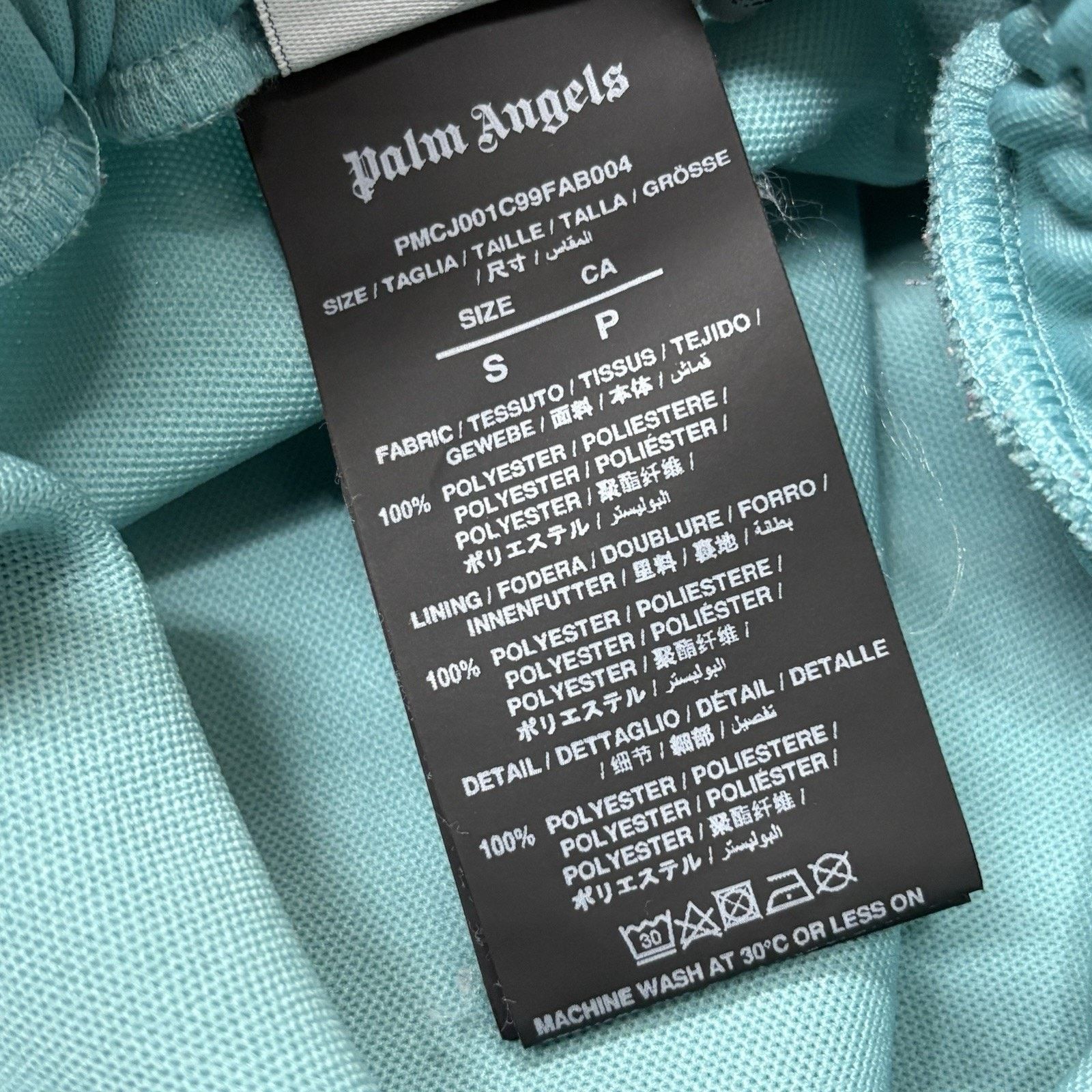 Palm Angels Palm Angels Classic Track Pants ' Light Blue Off White ' Size US 31 - 14 Thumbnail