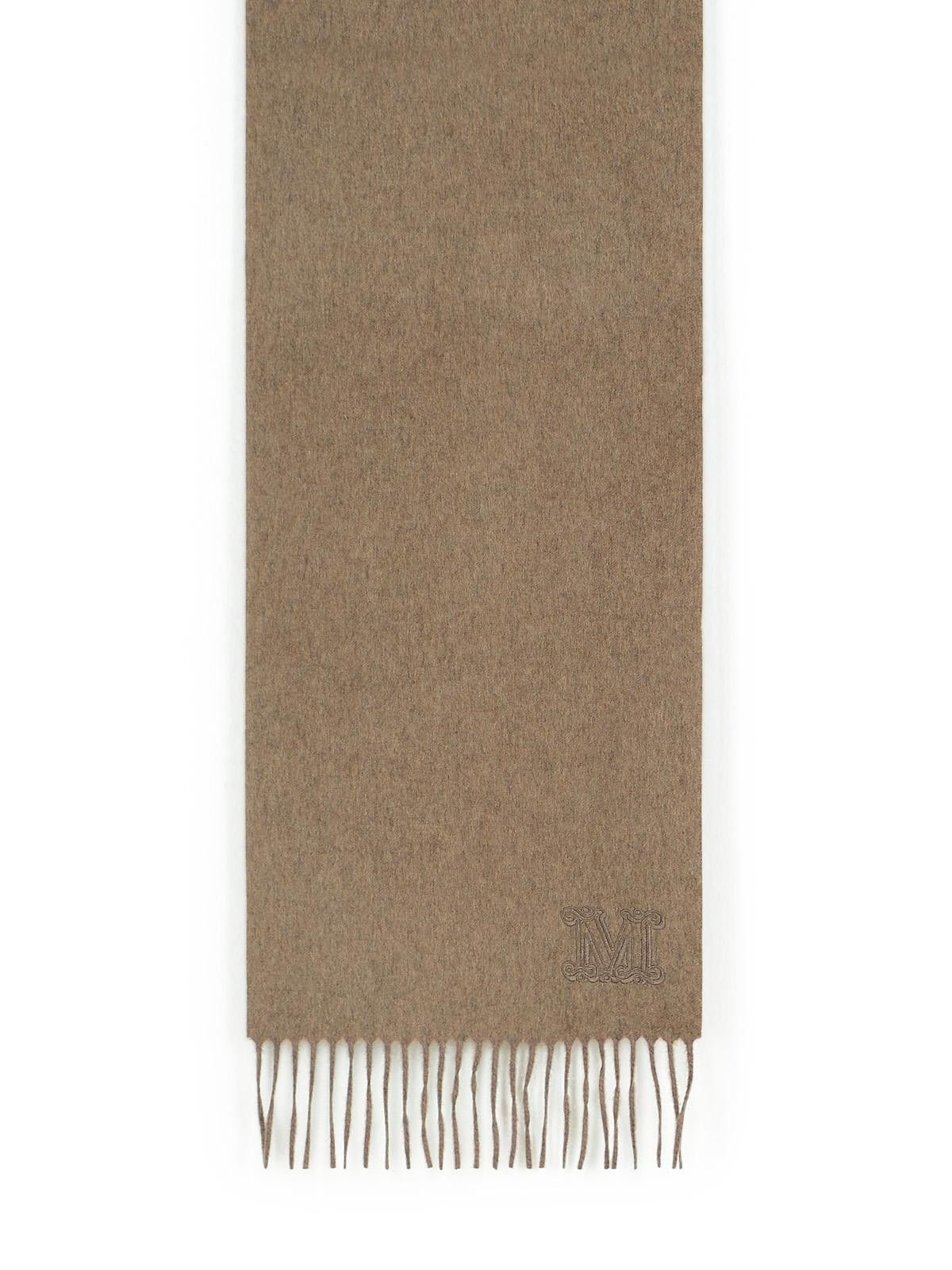 スカーフ Max Mara 'Wsdalia' Cashmere Stole With Brown 'Monogram' Max Mara 'wsdalia' cashmere stole embroidered 'monogram