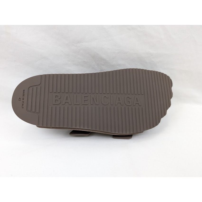 Balenciaga o1rshd1 Q:3 / Sunday Suede Sandals in Cold Brown Size US 10 / EU 43 - 10 Thumbnail