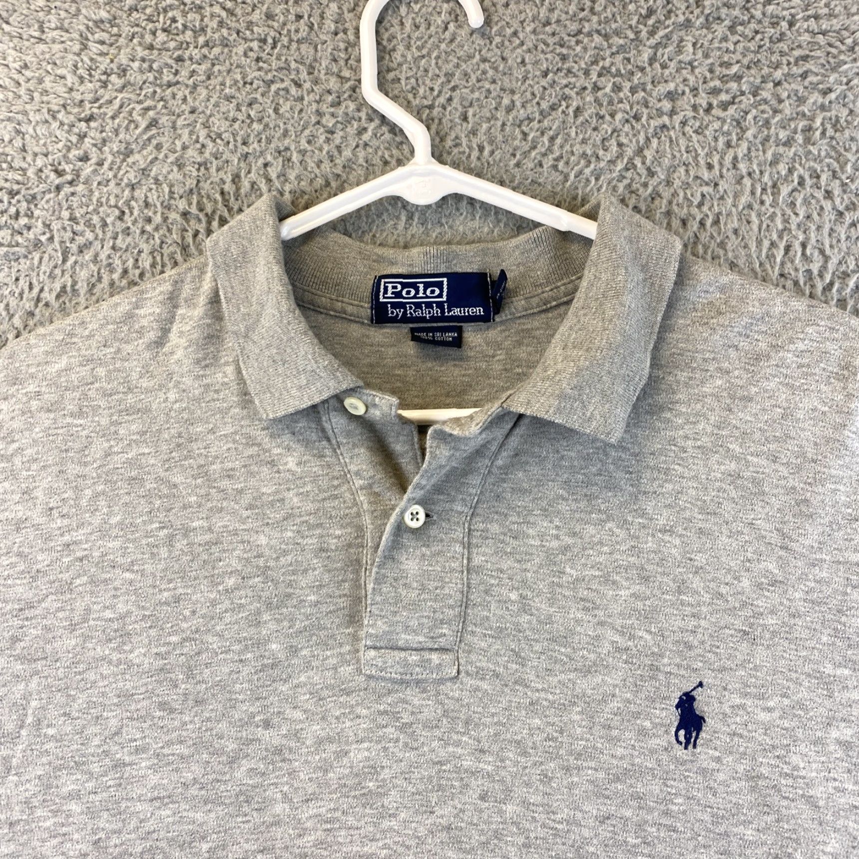 Polo Ralph Lauren Ralph Lauren Men's Classic Fit Short Sleeve Polo Shirt Gray XL Mens Size US XL / EU 56 / 4 - 4 Thumbnail