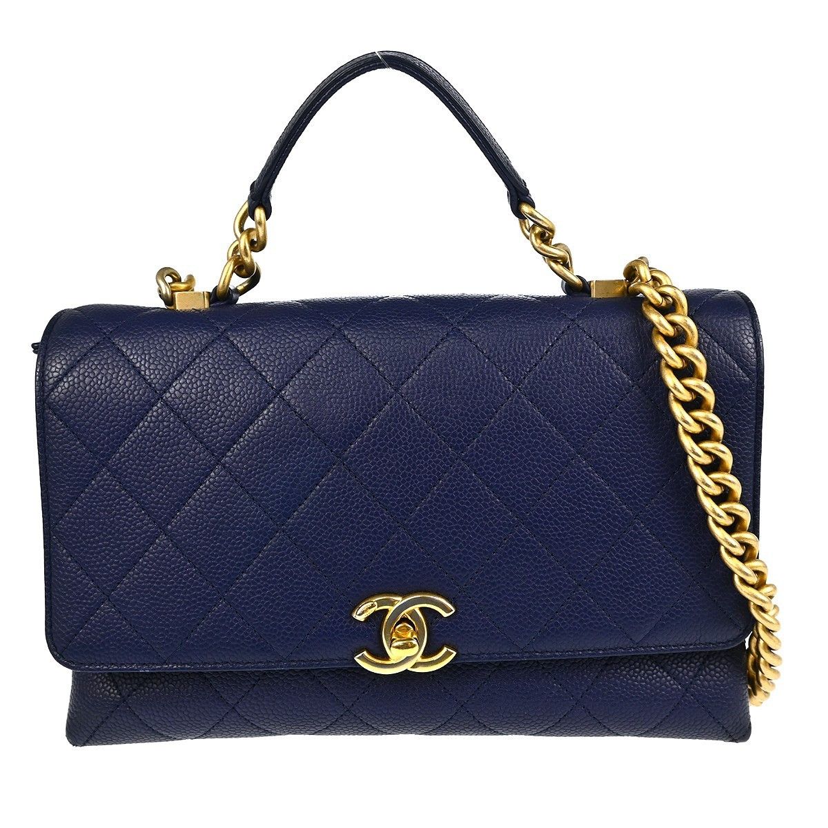 Chanel Chanel Chic Affinity Top Handle Bag Stitched Caviar Size ONE SIZE - 1 Thumbnail