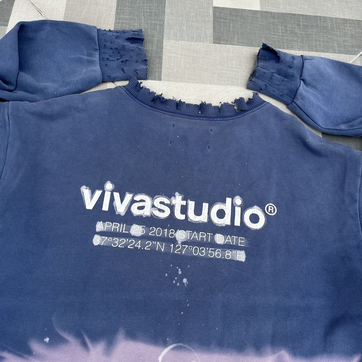 Vivastudio Vivastudio Destroyed Flame Dye Sweaters Size US L / EU 52-54 / 3 - 8 Thumbnail