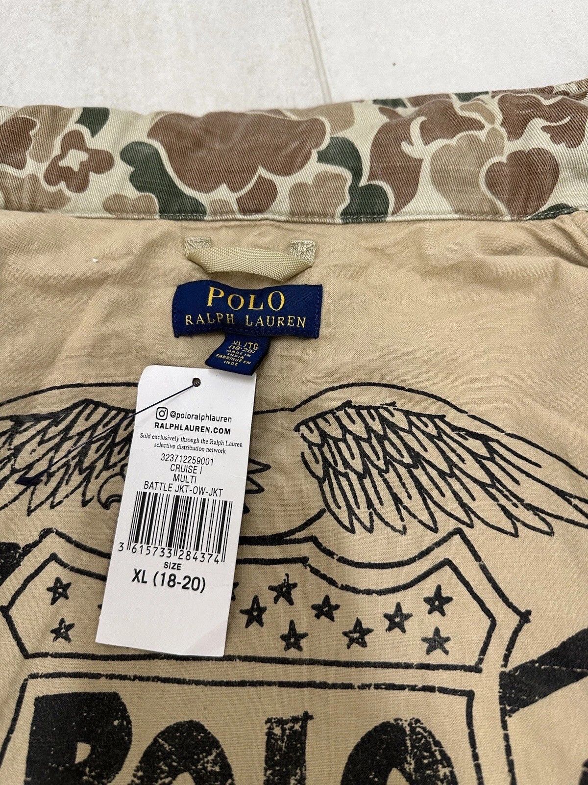 Polo Ralph Lauren Polo Ralph Lauren Military USA Flag Camo Women Jacket Army Size XXL / US 16-18 / IT 52-54 - 17 Thumbnail