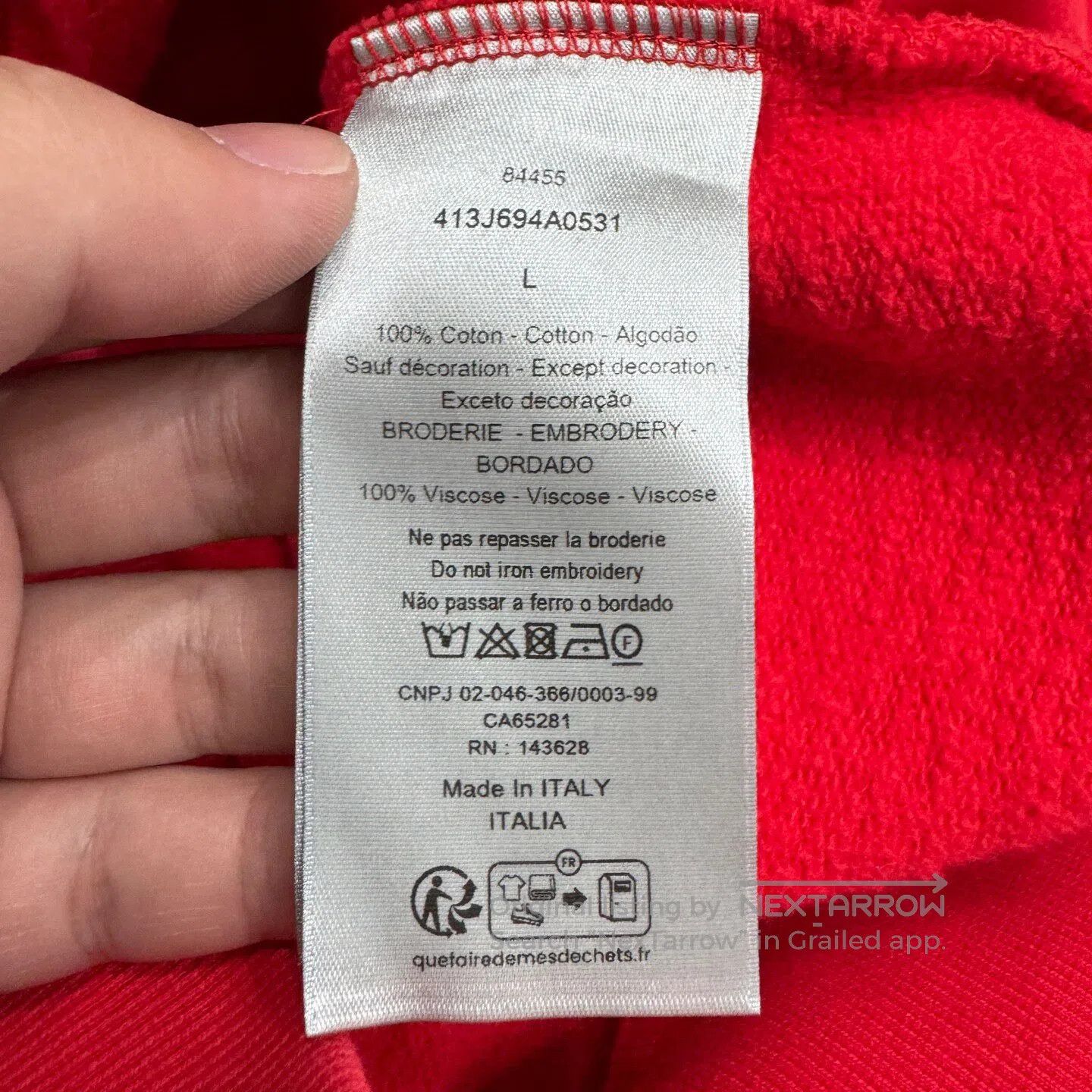 Dior Dior Embroidered logo hoodie| Size US L / EU 52-54 / 3 - 5 Thumbnail
