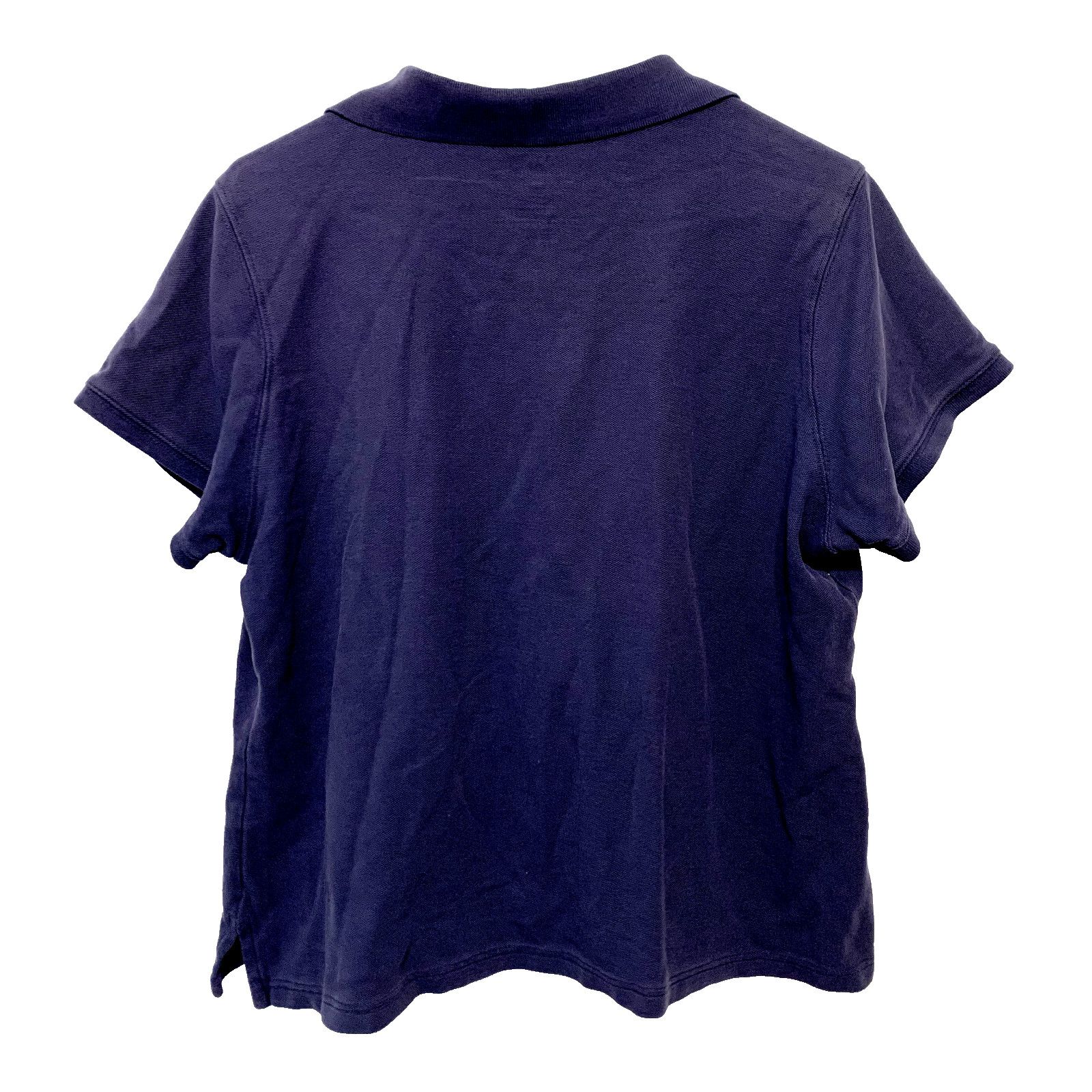 L.L. Bean L.L BEAN Polo Women 1X Cotton Button Blue Short Sleeve Tee Size XL / US 12-14 / IT 48-50 - 3 Thumbnail