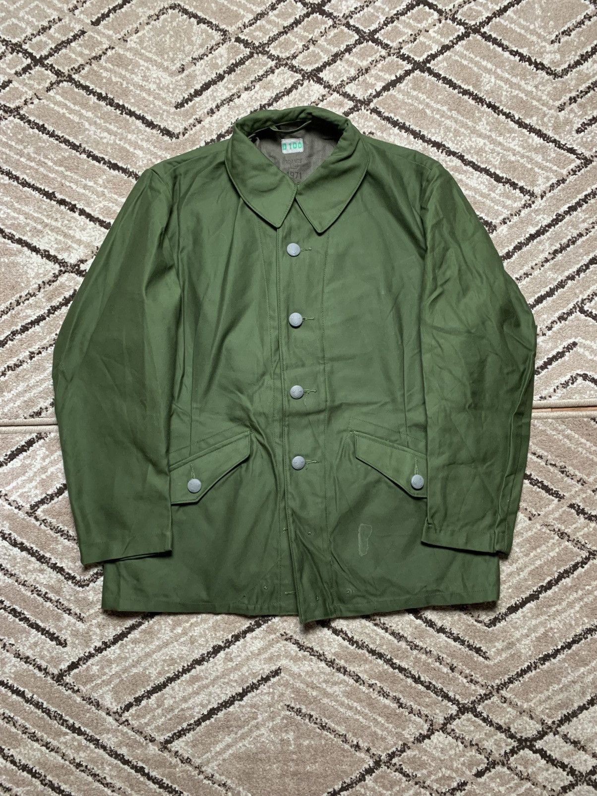 Vintage Vintage Sweden D100 Army Military jacket Size US M / EU 48-50 / 2 - 2 Thumbnail