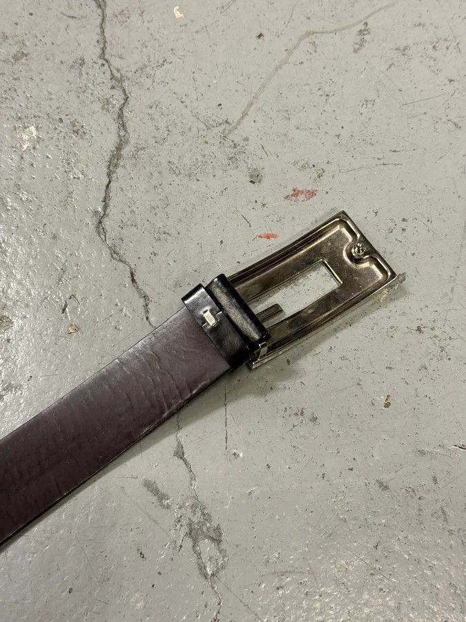 Gucci 2000s Gucci G Black Leather Belt Size ONE SIZE - 6 Thumbnail