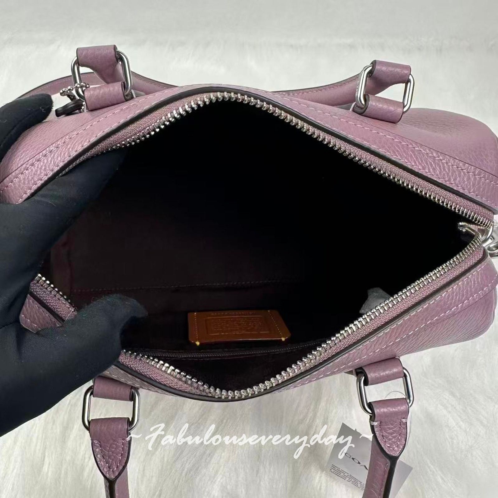 Coach Coach Rowan Satchel Bag Crossbody In leather/Silver/Jasmine Size ONE SIZE - 6 Thumbnail