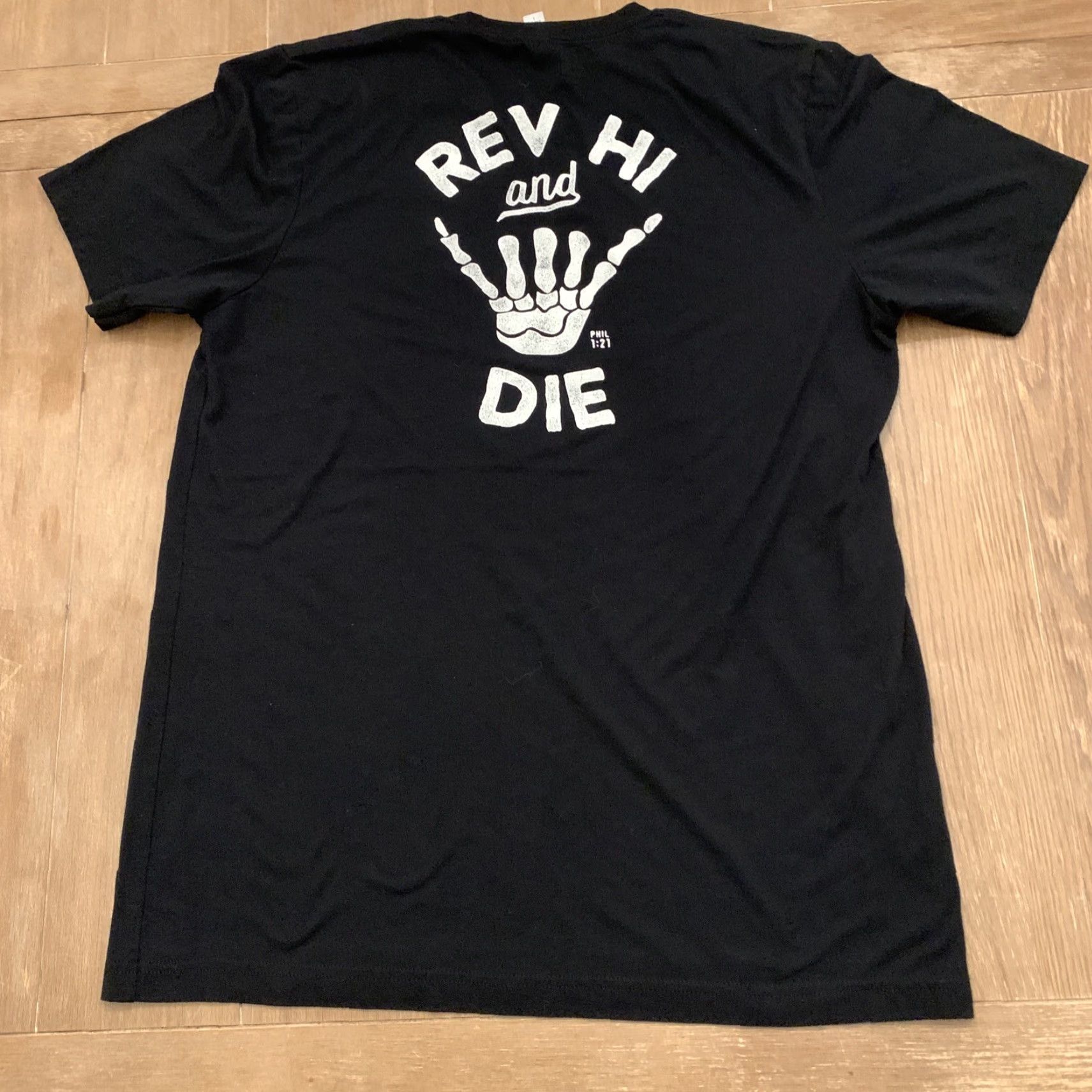 Vintage VINTAGE REVOLUTION Hawaii Hang Ten T Shirt L Black Surf 90s Phil 1:21 Rev HI and Die Mens Size US L / EU 52-54 / 3 - 5 Thumbnail
