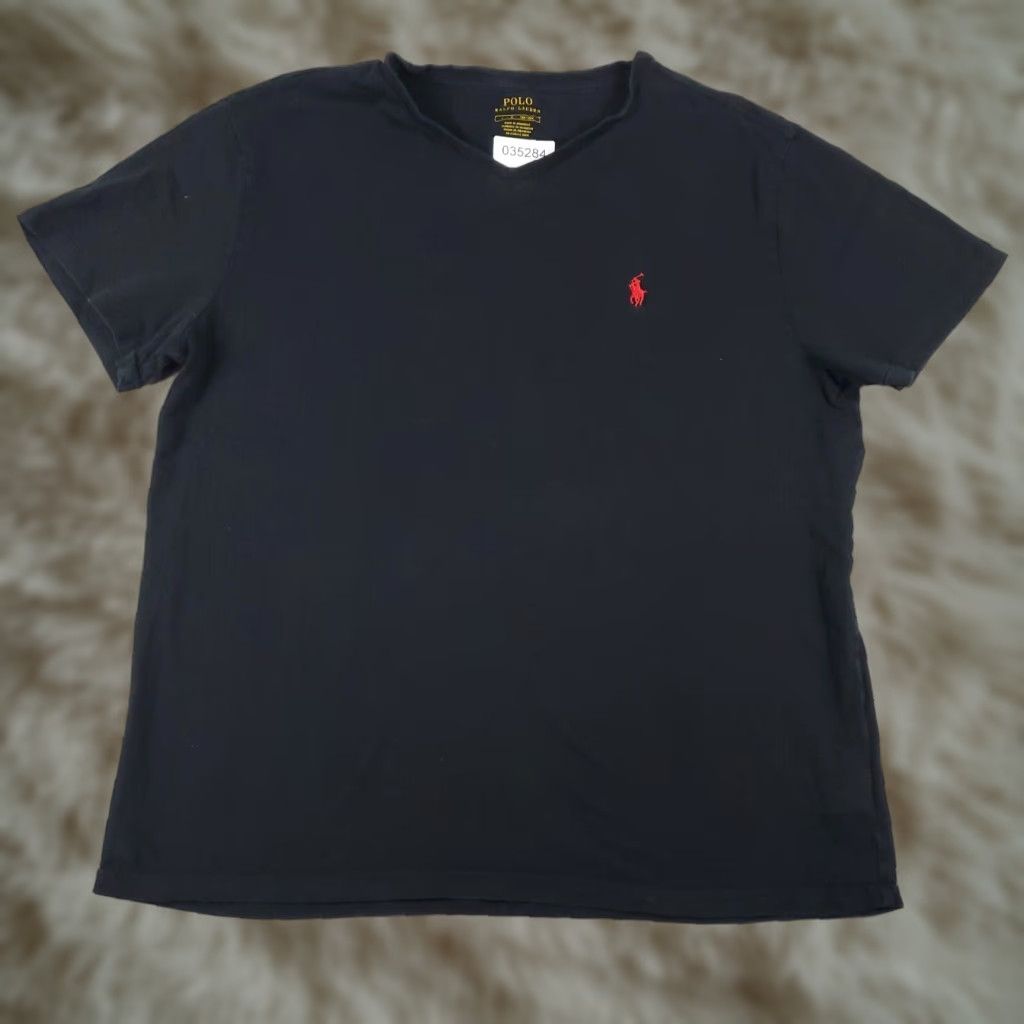 Ralph Lauren Ralph Lauren T-Shirt Men Large Black Pony Logo Crew Neck Short Sleeve Cotton Vintage? No — Regular Fit Size US L / EU 52-54 / 3 - 1 Thumbnail