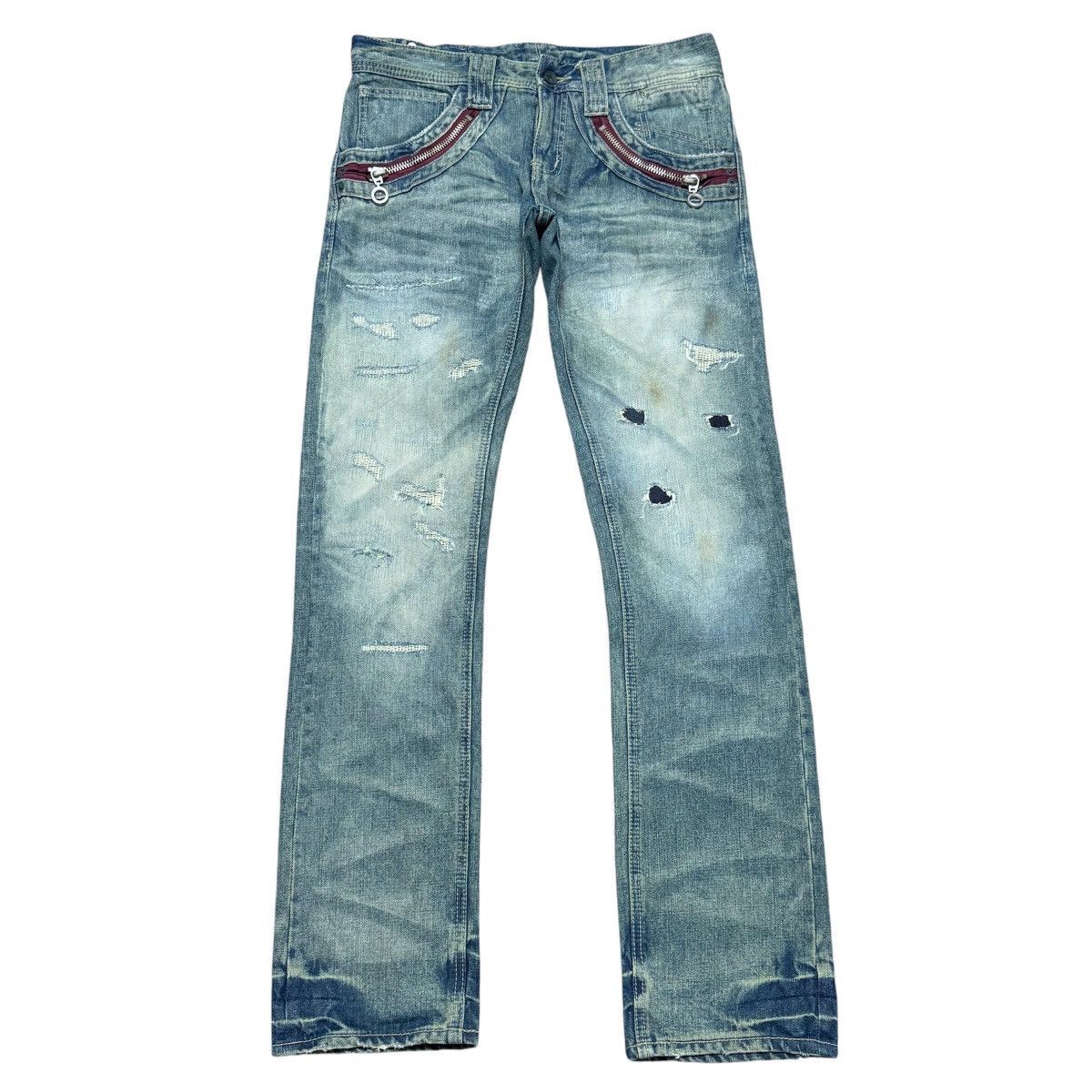 semanticdesign Semantic Design Distressed Denim Jeans Size US 32 / EU 48 - 1 Thumbnail