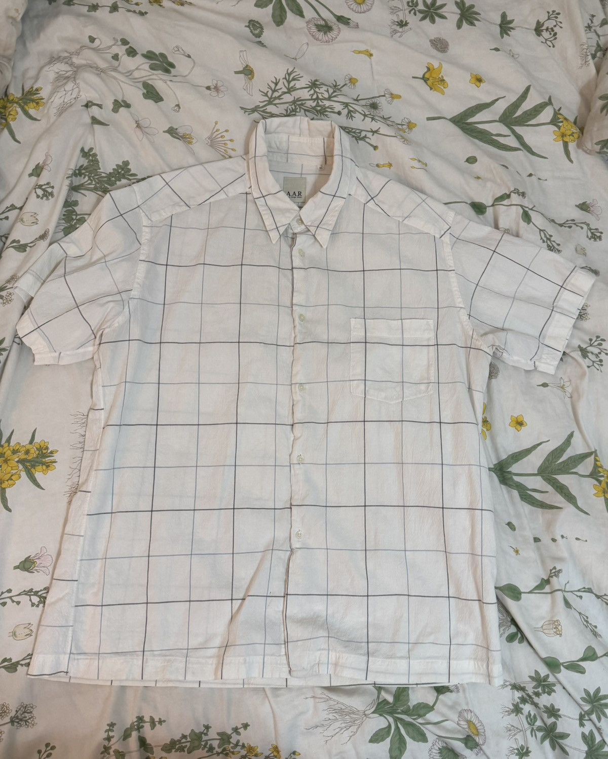 Y-3 Square Pattern Short Sleeve Shirts Size.L Size US L / EU 52-54 / 3 - 8 Thumbnail