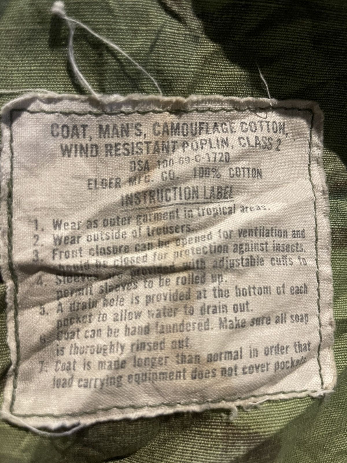 Vintage Vintage 1969 ERDL Camo Vietnam War Slant Pocket Jacket Size US M / EU 48-50 / 2 - 4 Thumbnail