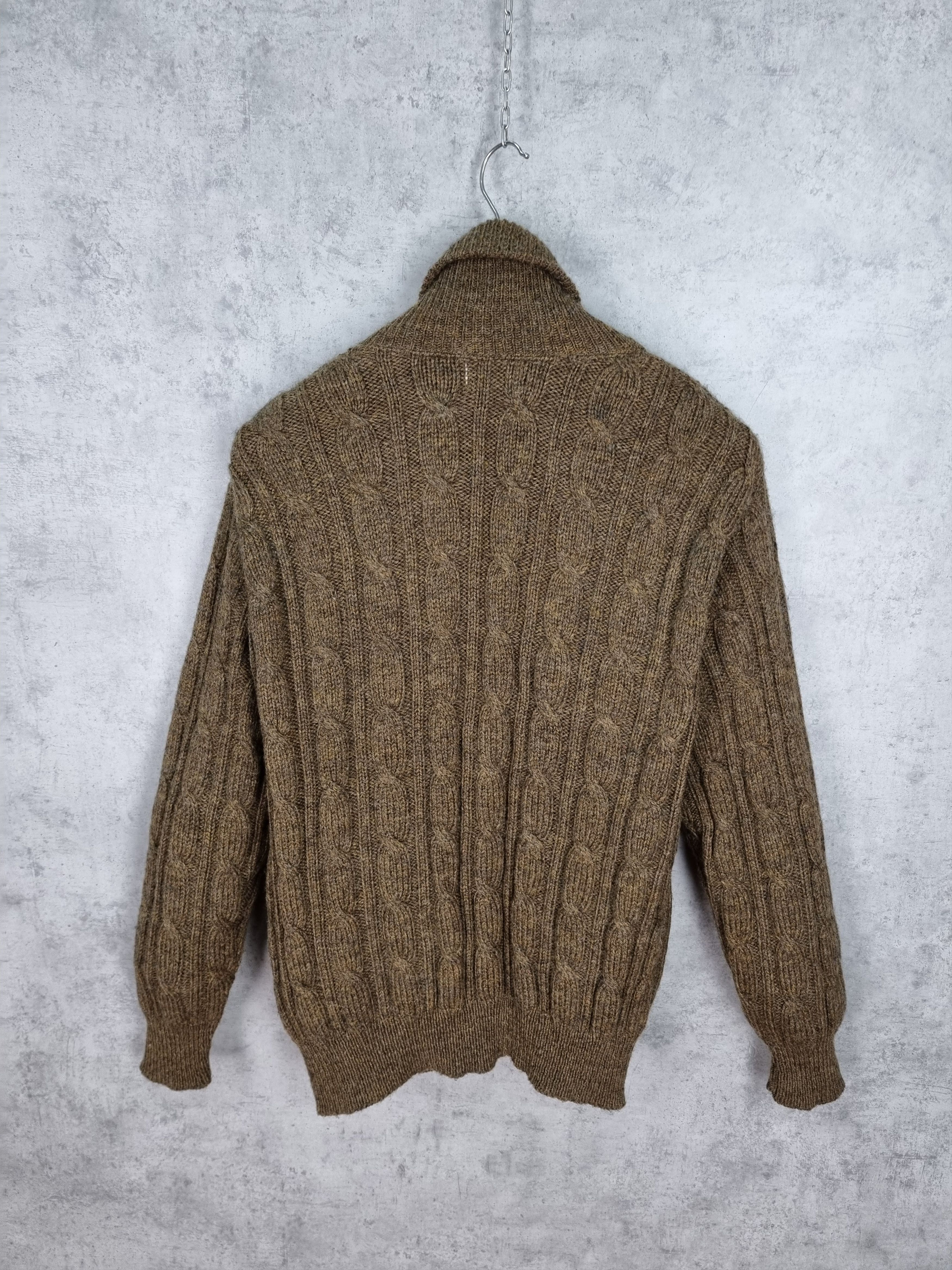 L.L. Bean L.L.Bean Virgin Wool Cable Knitted Cardigan Size US M / EU 48-50 / 2 - 2 Thumbnail