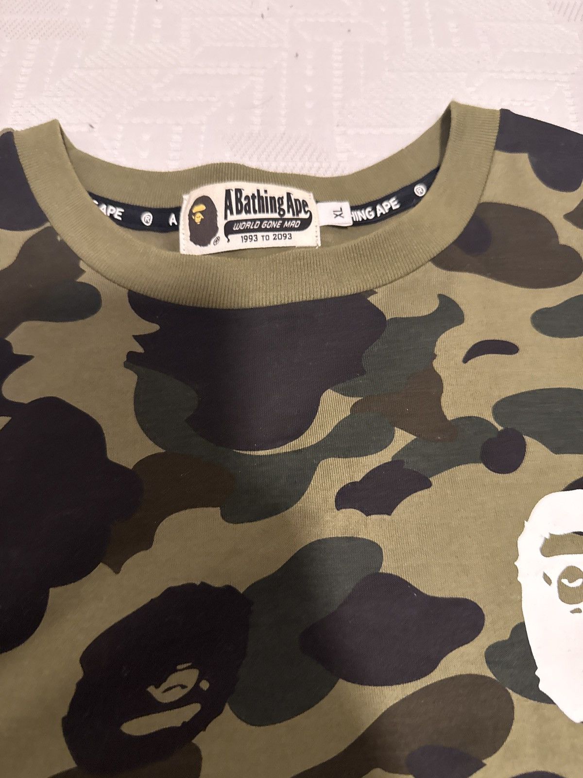 Bape Bape 1st camo kanji L/S tee Size US XL / EU 56 / 4 - 2 Thumbnail
