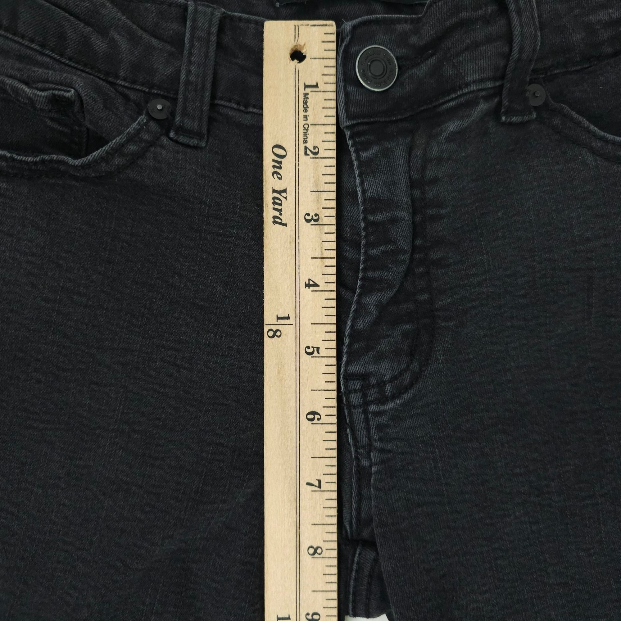 Kancan USA KanCan Ankle Zip Mid Rise Jeans Womens Size 27 Black Stretch Size 29" - 4 Thumbnail
