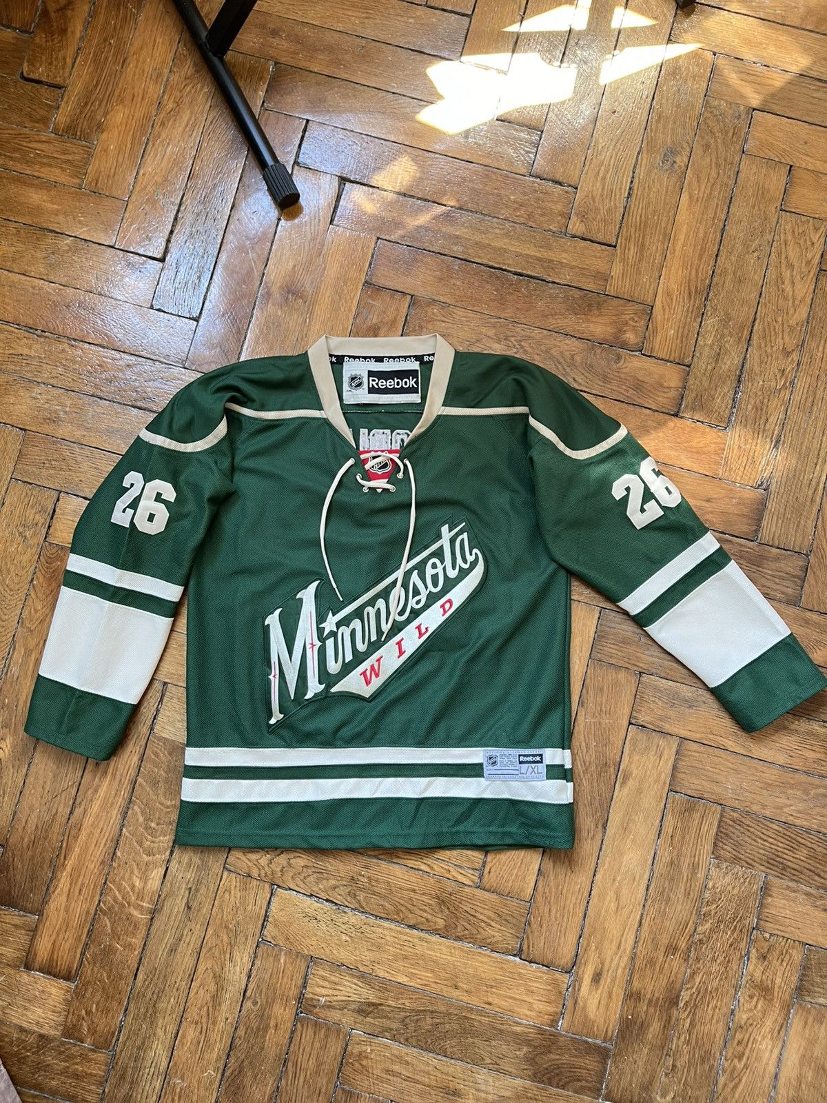 Reebok Minnesota Wild Reebok NHL Hockey Jersey #26 Size L Size US L / EU 52-54 / 3 - 1 Thumbnail