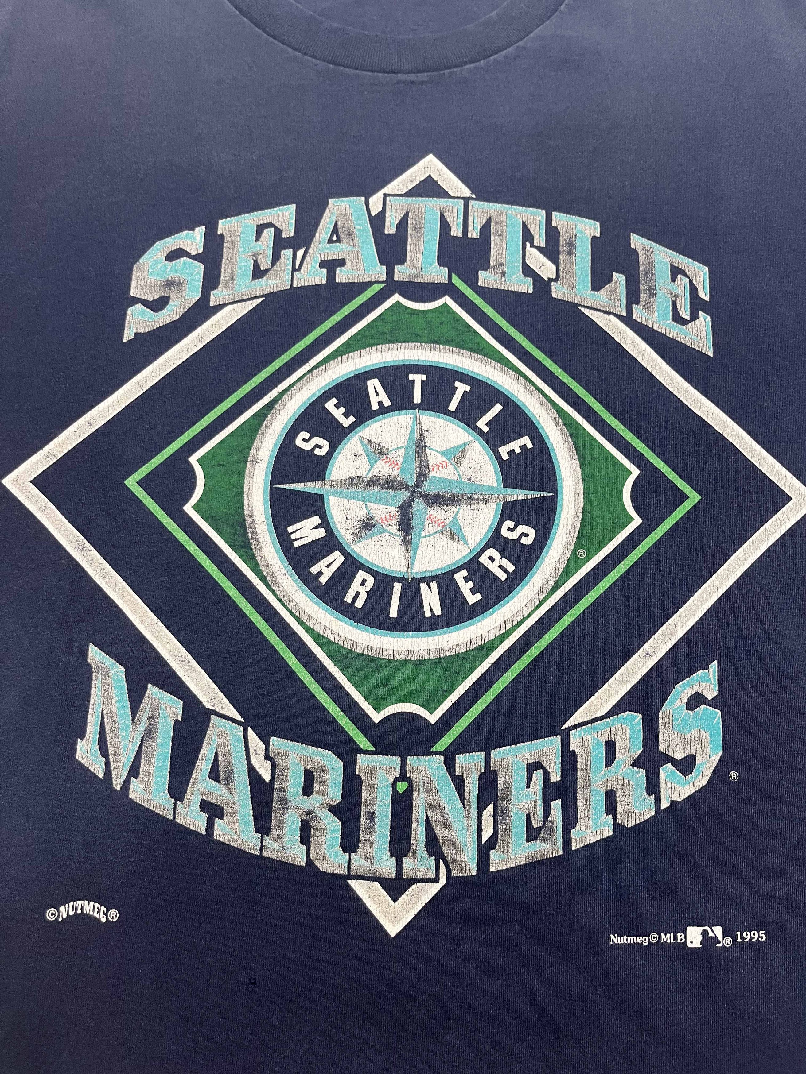 Nutmeg Vintage Nutmeg 1995 MLB Seattle Mariners Baseball T-Shirt Size US L / EU 52-54 / 3 - 2 Thumbnail