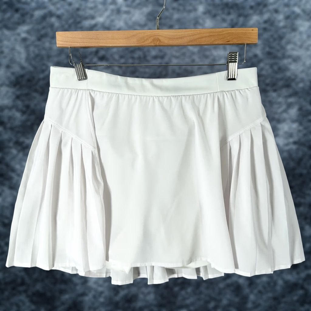 Spanx Spanx Shorts Get Moving Pleated Skort 14" Womens Large White Shape Tennis Skirt Size 36" / US 14 / IT 50 - 1 Thumbnail