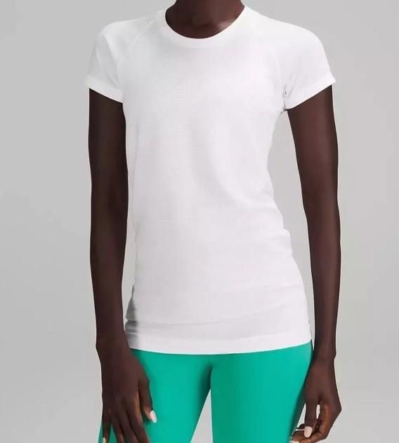 Designer LULULEMON SWIFTLY TECH SHORT SLEEVE SHIRT White/White Size 8 Size M / US 6-8 / IT 42-44 - 1 Thumbnail