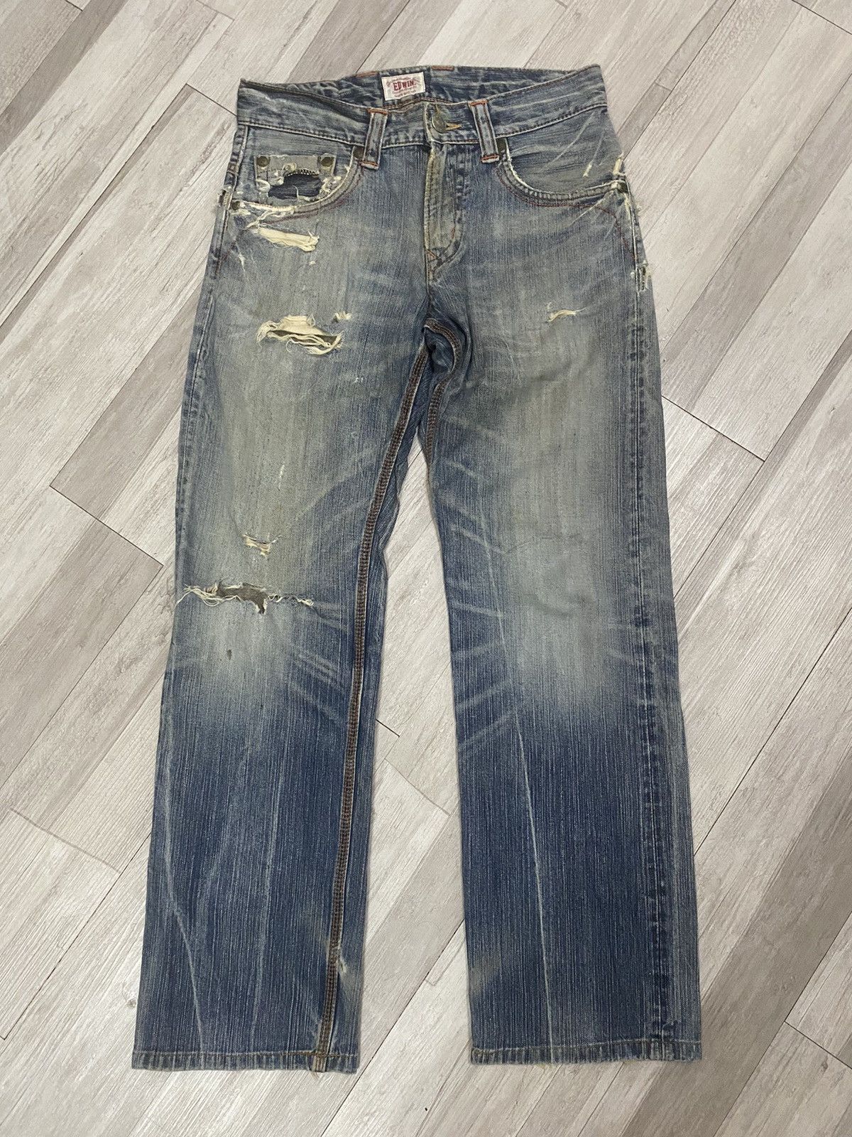 Edwin Edwin XV ripped denim size 32 Size US 32 / EU 48 - 1 Thumbnail