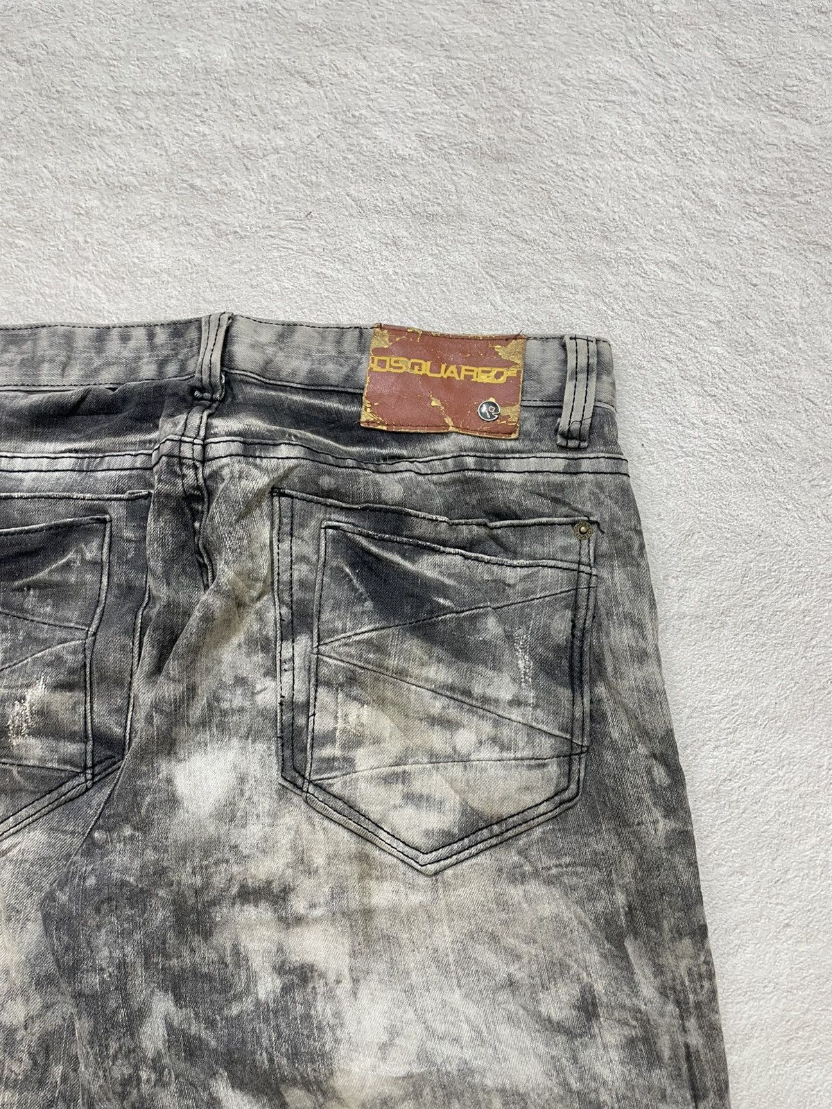 Japanese Brand 2000s Dsquared Acid Wash Grey Tornado Ifsix LGB Maison Japan Size US 31 - 11 Thumbnail
