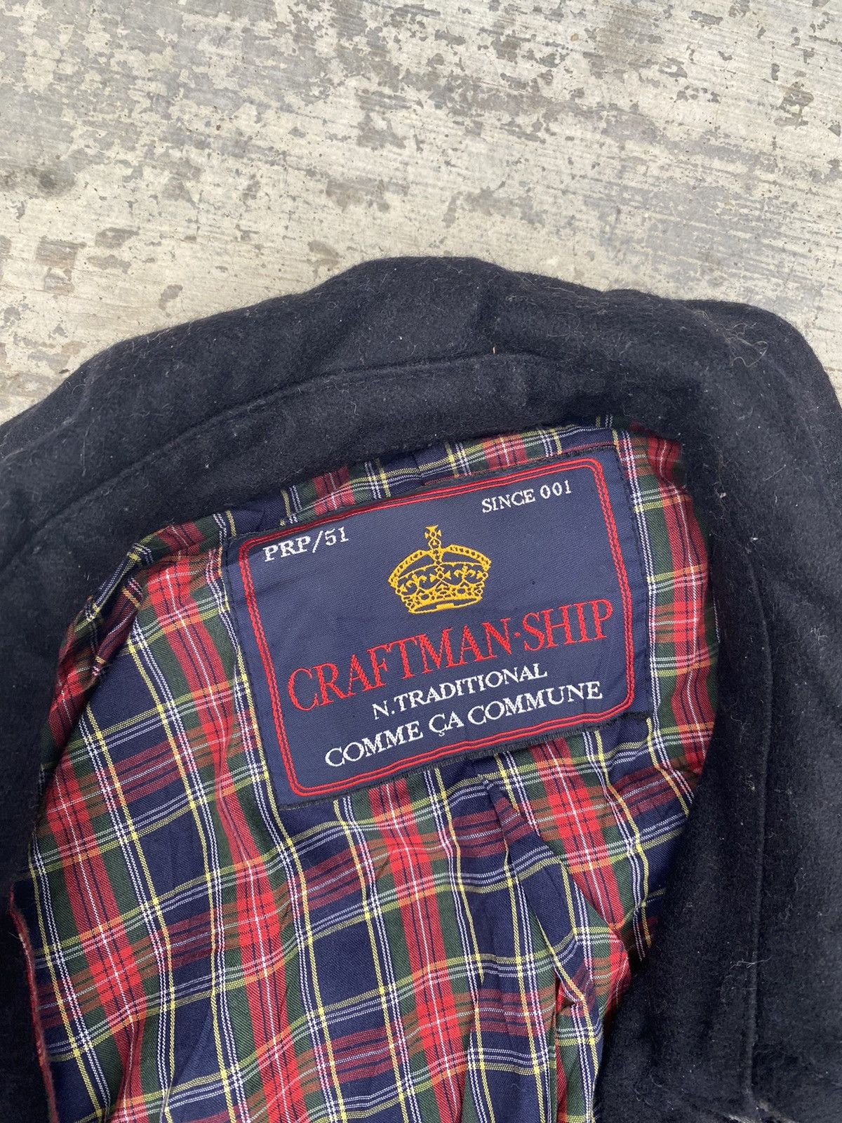 Crafman-ship by comme ca commune pea coat wool jacket
