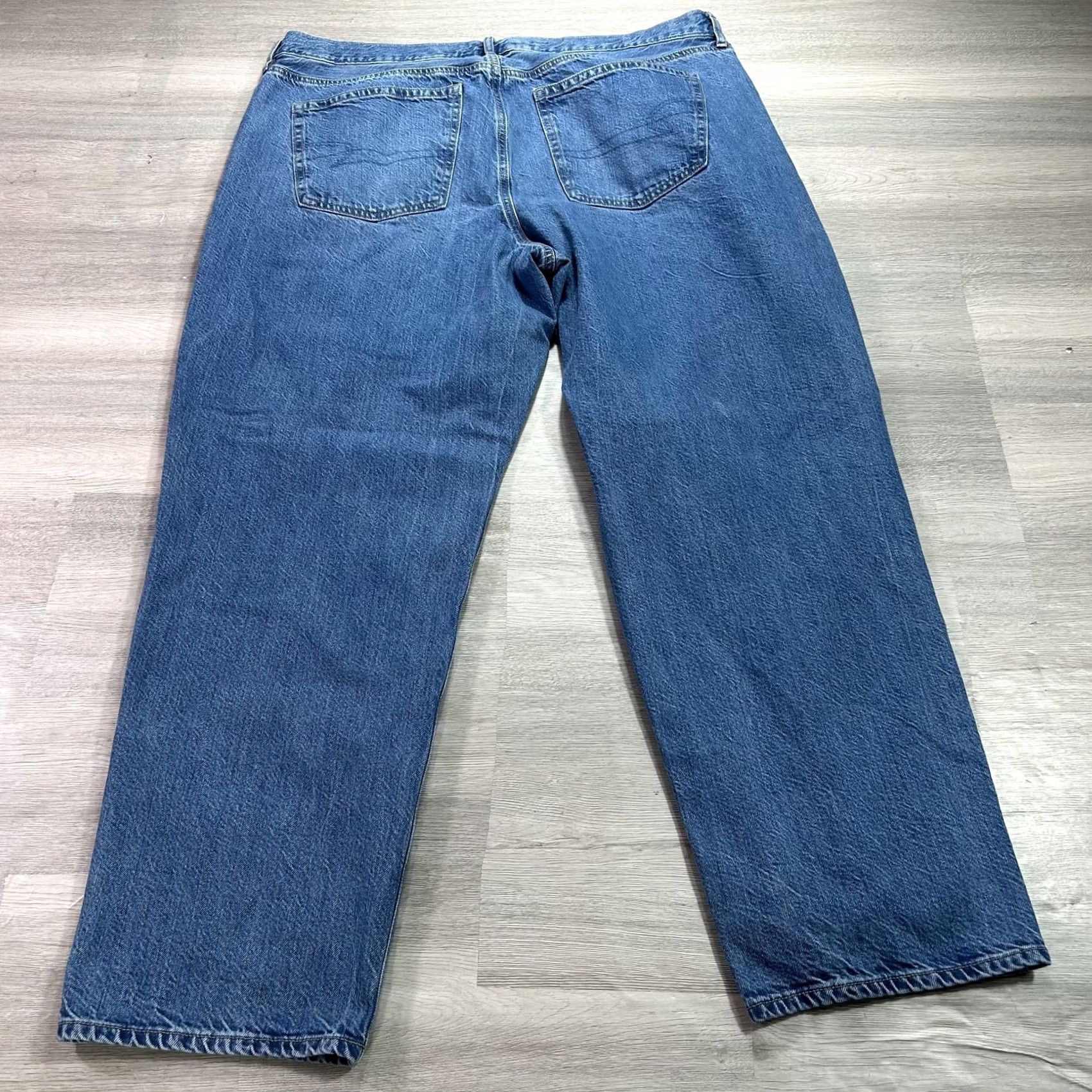 American Eagle Outfitters VINTAGE American Eagle 90s Straight Jeans Womens 20 Blue High Rise Relaxed 44x31 Denim Size 42" / US 20 - 2 Thumbnail
