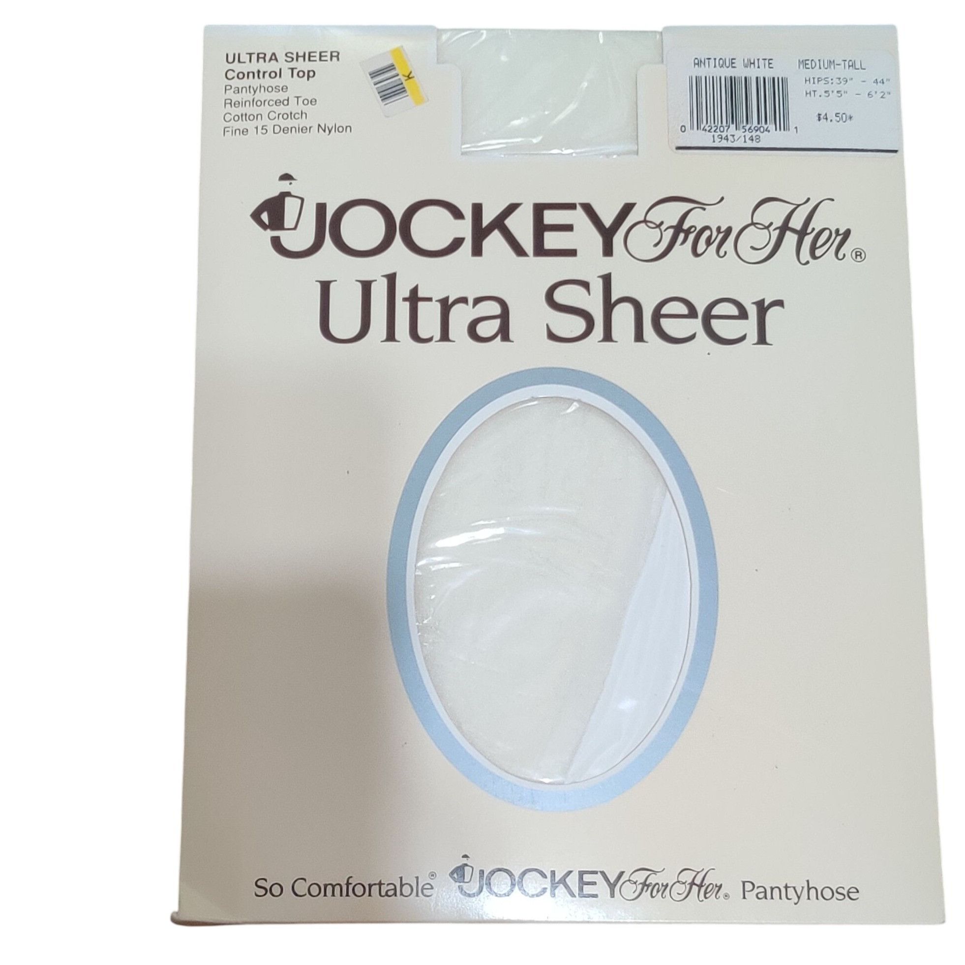 Jockey Jockey For Her M-T Ultra Sheer Control Top Pantyhose Antique Size ONE SIZE - 1 Thumbnail
