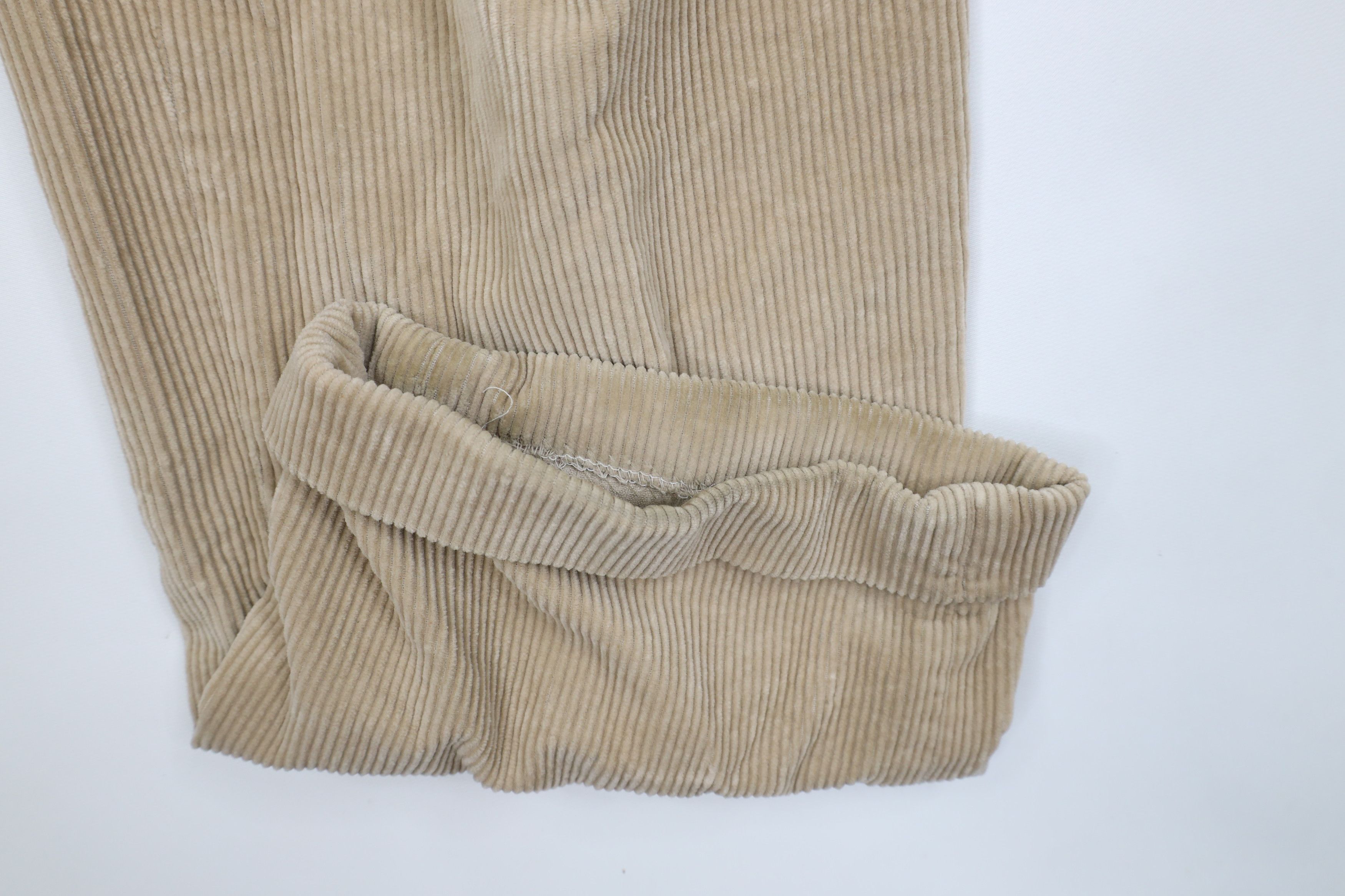 Bills Khakis × Vintage Vintage 90s Bills Khakis M2 Pleated Corduroy Pants Beige USA Size US 36 / EU 52 - 7 Thumbnail
