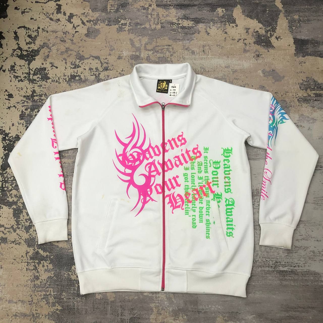 Japanese Brand Y486 JAPAN SKULL JUNKY ONE SET JACKET & TRACKSUIT PANTS Size US L / EU 52-54 / 3 - 3 Thumbnail